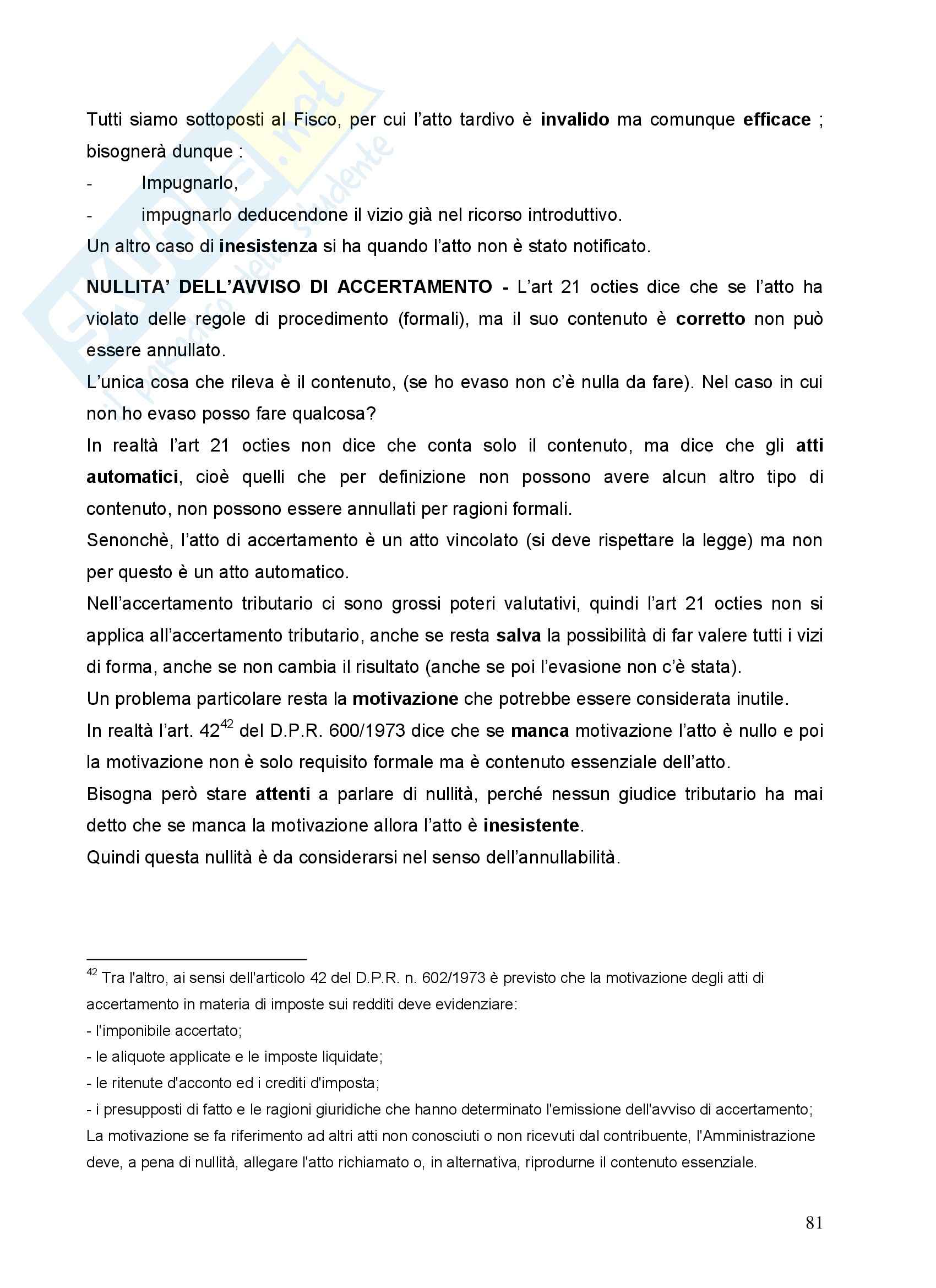 Diritto tributario - Appunti parte generale Pag. 81