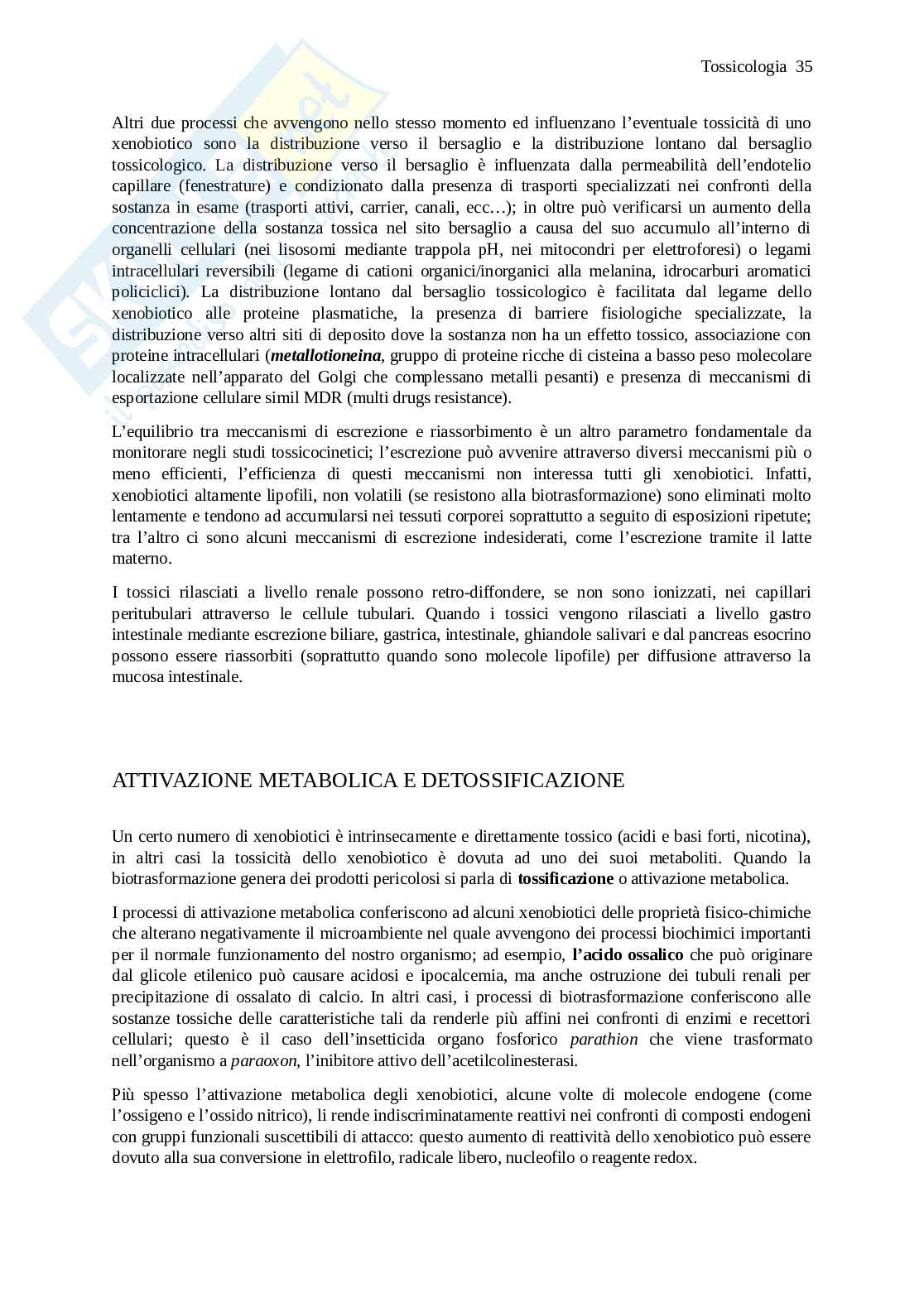 Tossicologia Pag. 36