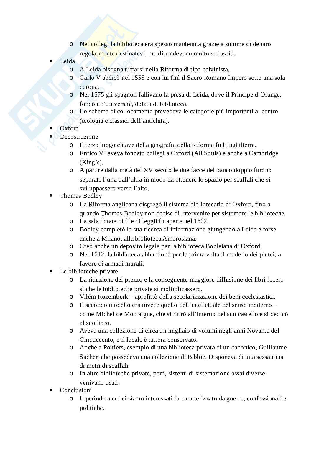 Riassunto esame Storia e Istituzioni musulmane, Prof. Tinti Paolo, libro consigliato Storia delle biblioteche: dall'antichità a oggi, Barbier Pag. 26