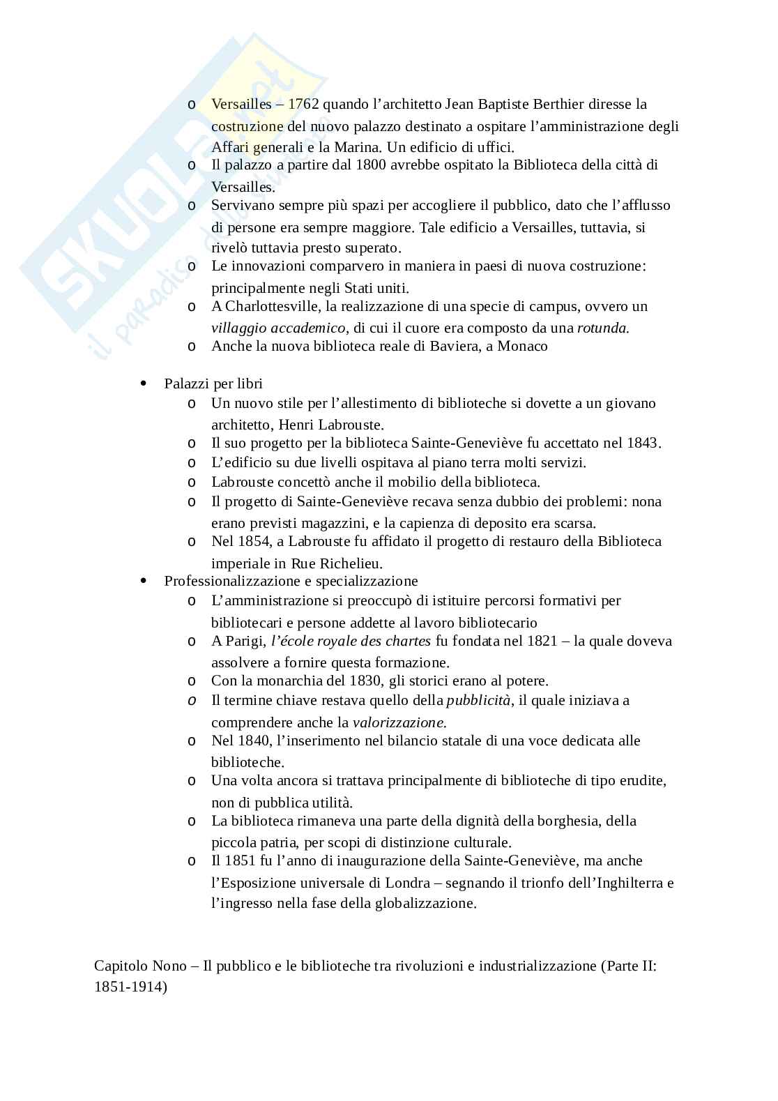 Riassunto esame Storia e Istituzioni musulmane, Prof. Tinti Paolo, libro consigliato Storia delle biblioteche: dall'antichità a oggi, Barbier Pag. 41