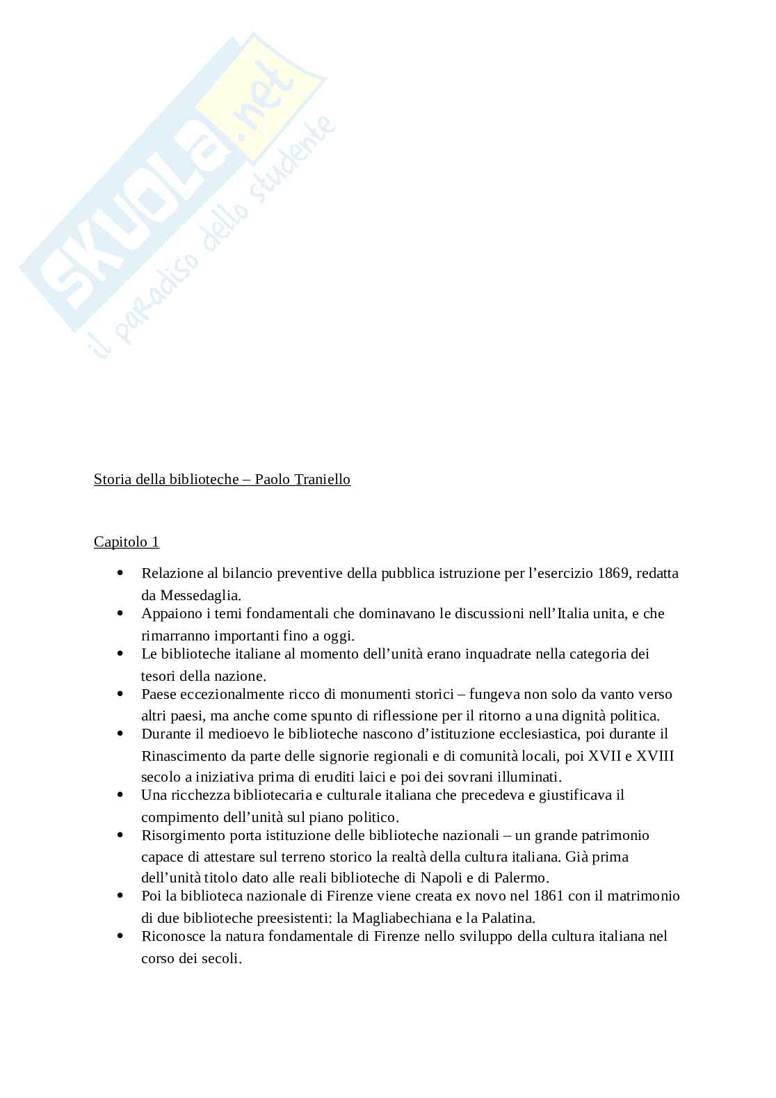 Riassunto esame Storia e Istituzioni musulmane, Prof. Tinti Paolo, libro consigliato Storia delle biblioteche: dall'antichità a oggi, Barbier Pag. 51
