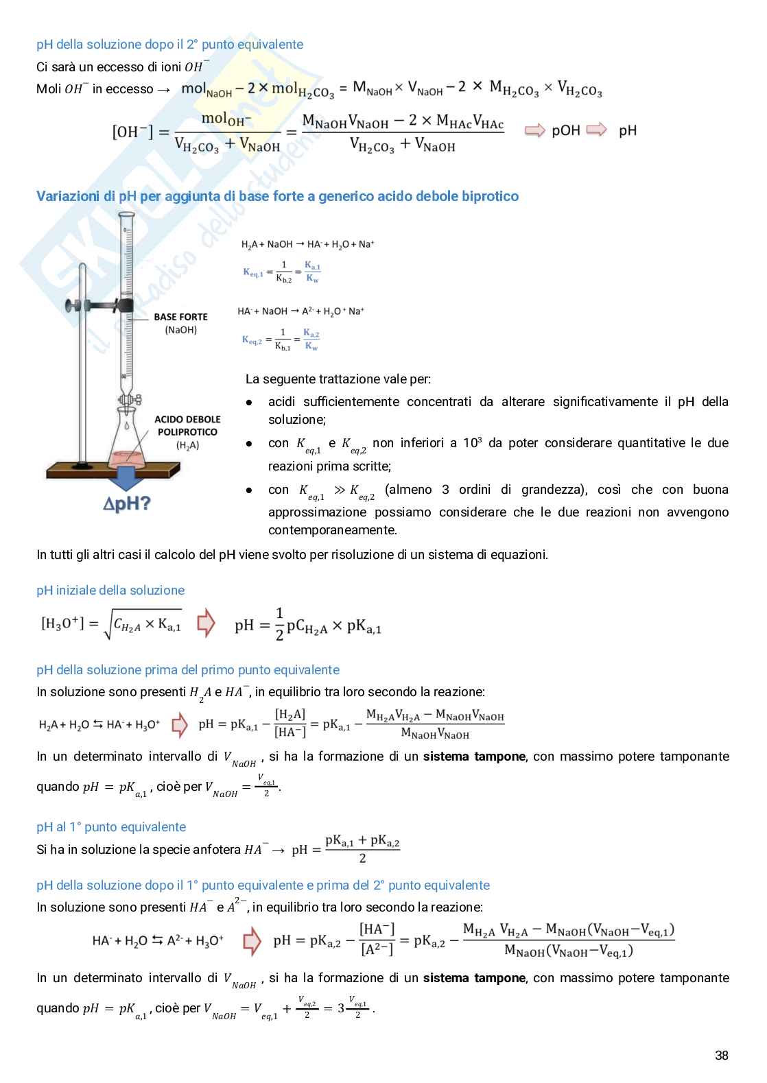 Chimica analitica farmaceutica Pag. 41