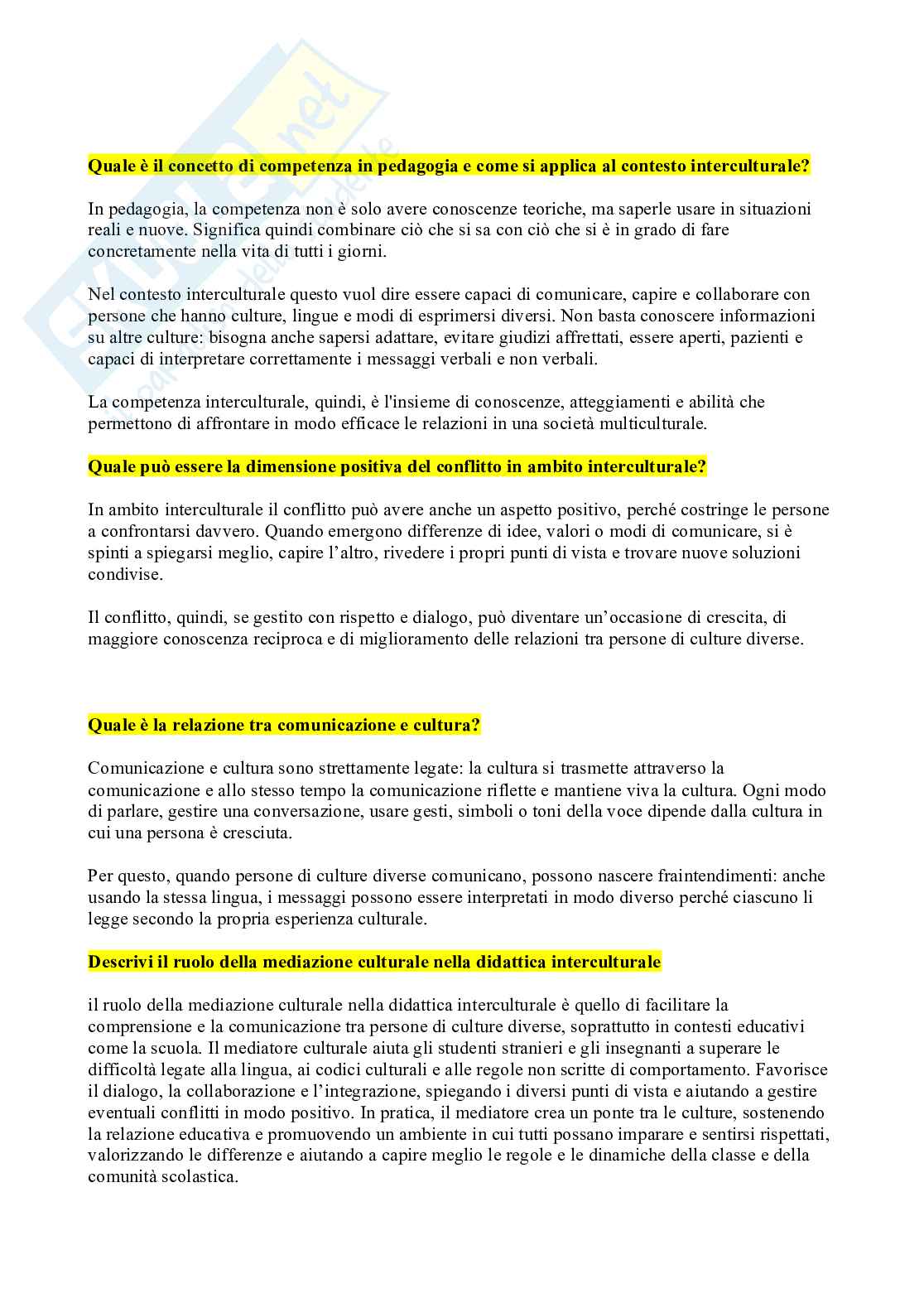 Paniere Didattica della pedagogia interculturale - Risposte aperte - aggiornato (2026) Pag. 6