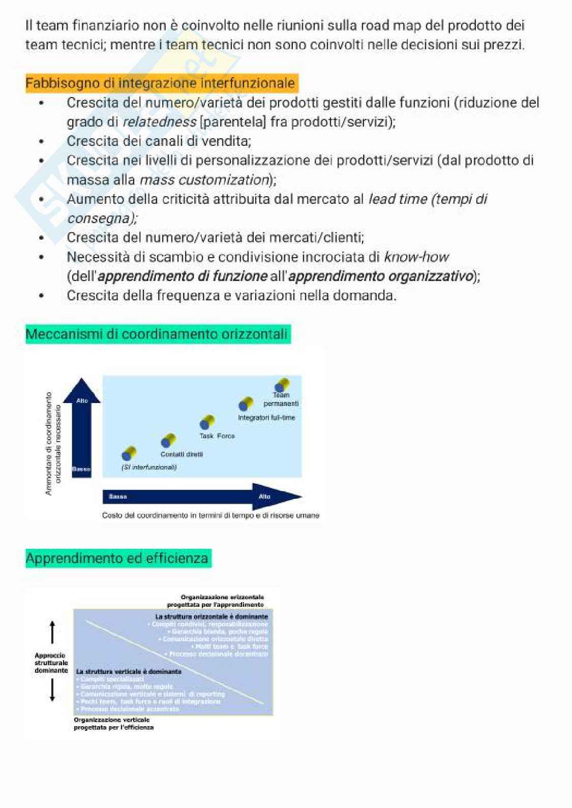 Organizzazione aziendale Pag. 61