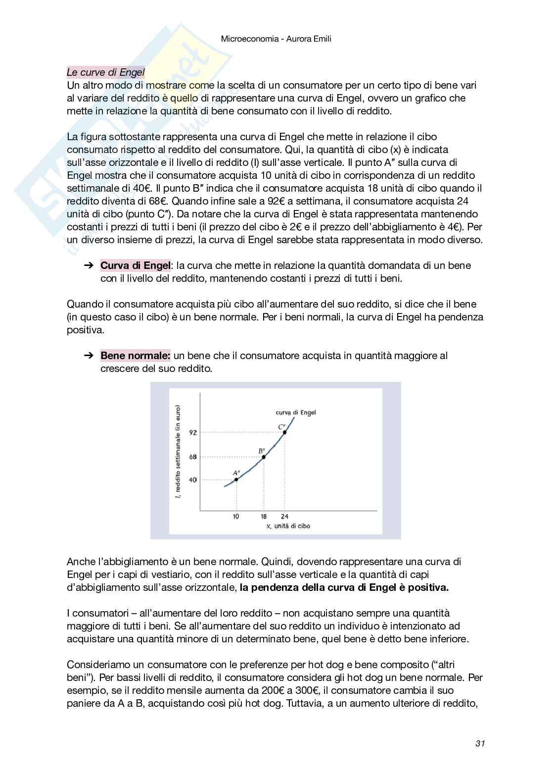 Riassunto esame Microeconomia, Prof. Vuri Daniela, libro consigliato Microeconomia (V Edizione), Besanko, Braeutigam Pag. 31