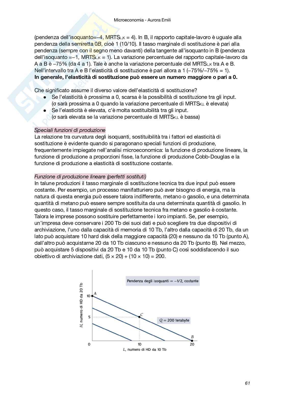 Riassunto esame Microeconomia, Prof. Vuri Daniela, libro consigliato Microeconomia (V Edizione), Besanko, Braeutigam Pag. 61