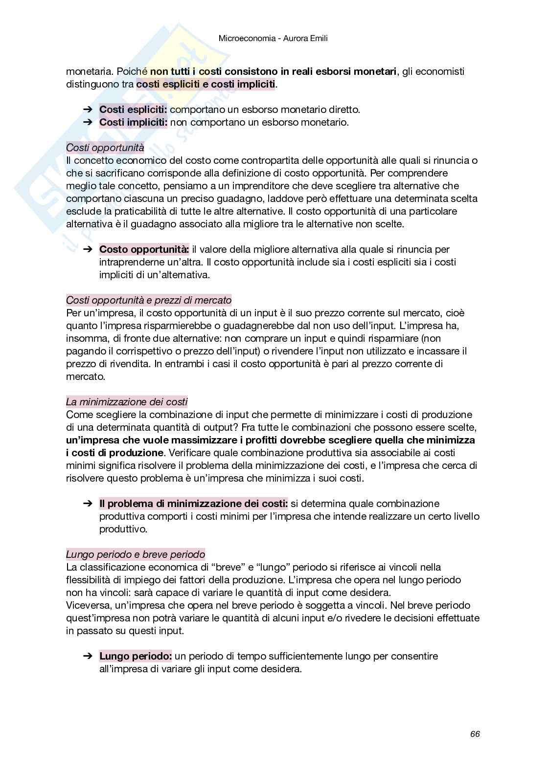 Riassunto esame Microeconomia, Prof. Vuri Daniela, libro consigliato Microeconomia (V Edizione), Besanko, Braeutigam Pag. 66