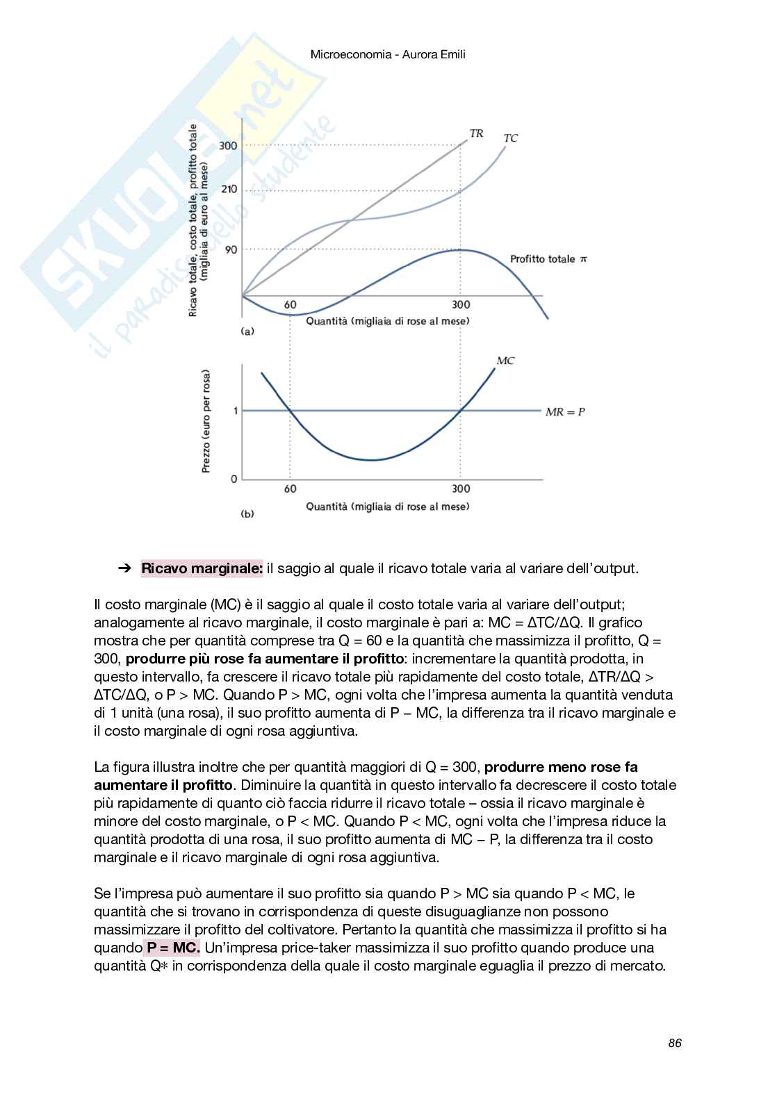 Riassunto esame Microeconomia, Prof. Vuri Daniela, libro consigliato Microeconomia (V Edizione), Besanko, Braeutigam Pag. 86