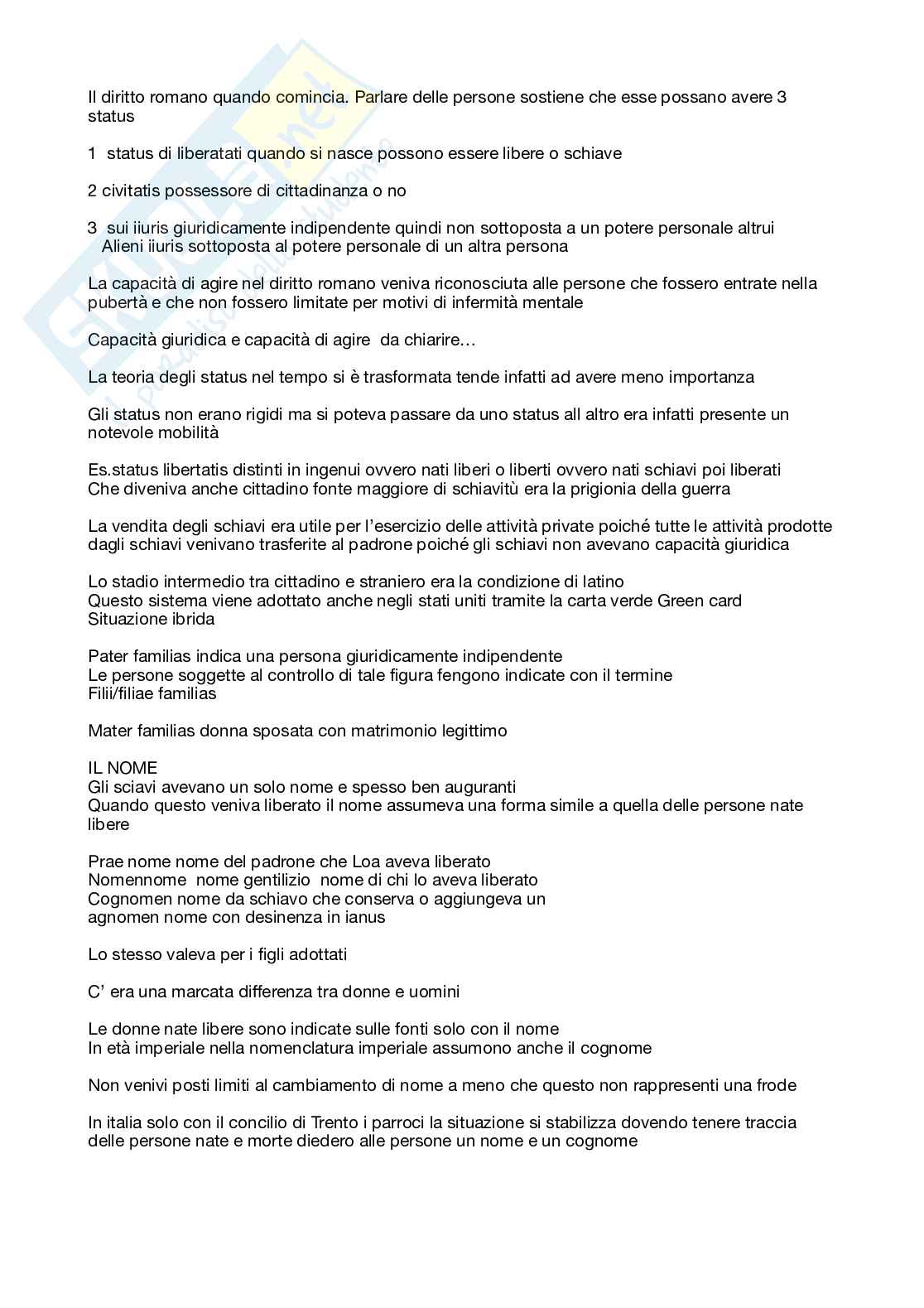 Appunti prima lezione Istituzioni di diritto romano Pag. 2