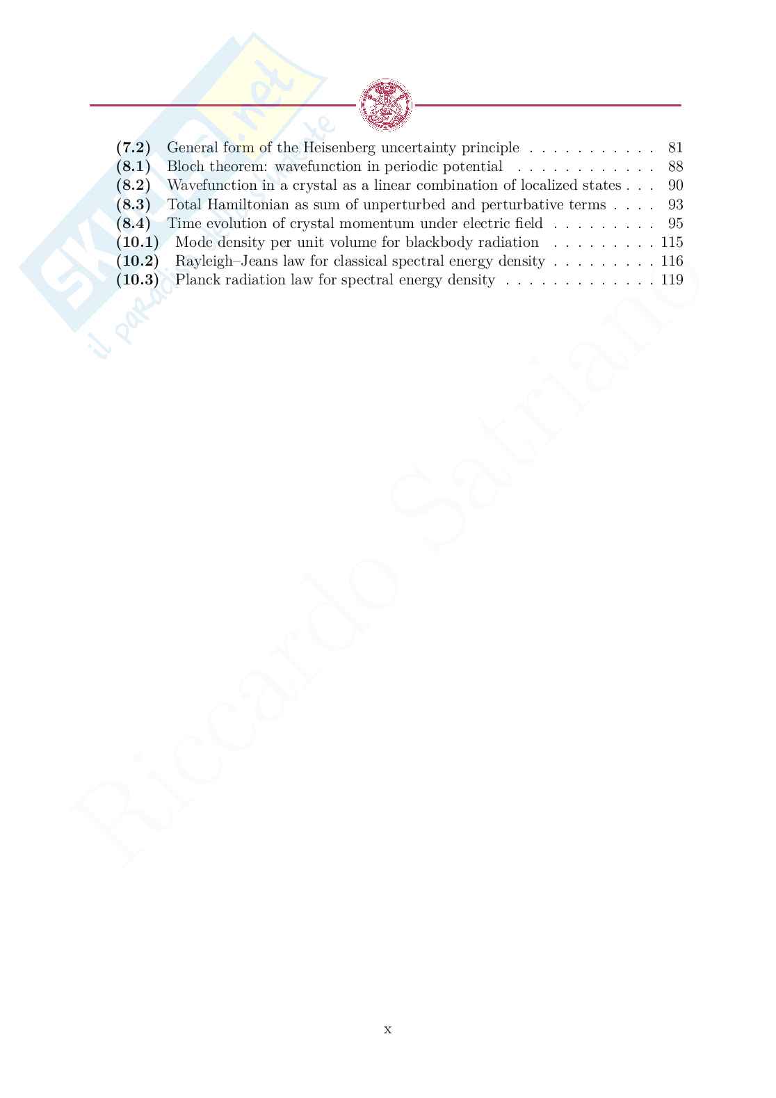 Appunti introduzione Meccanica quantistica e tecnologie Pag. 11