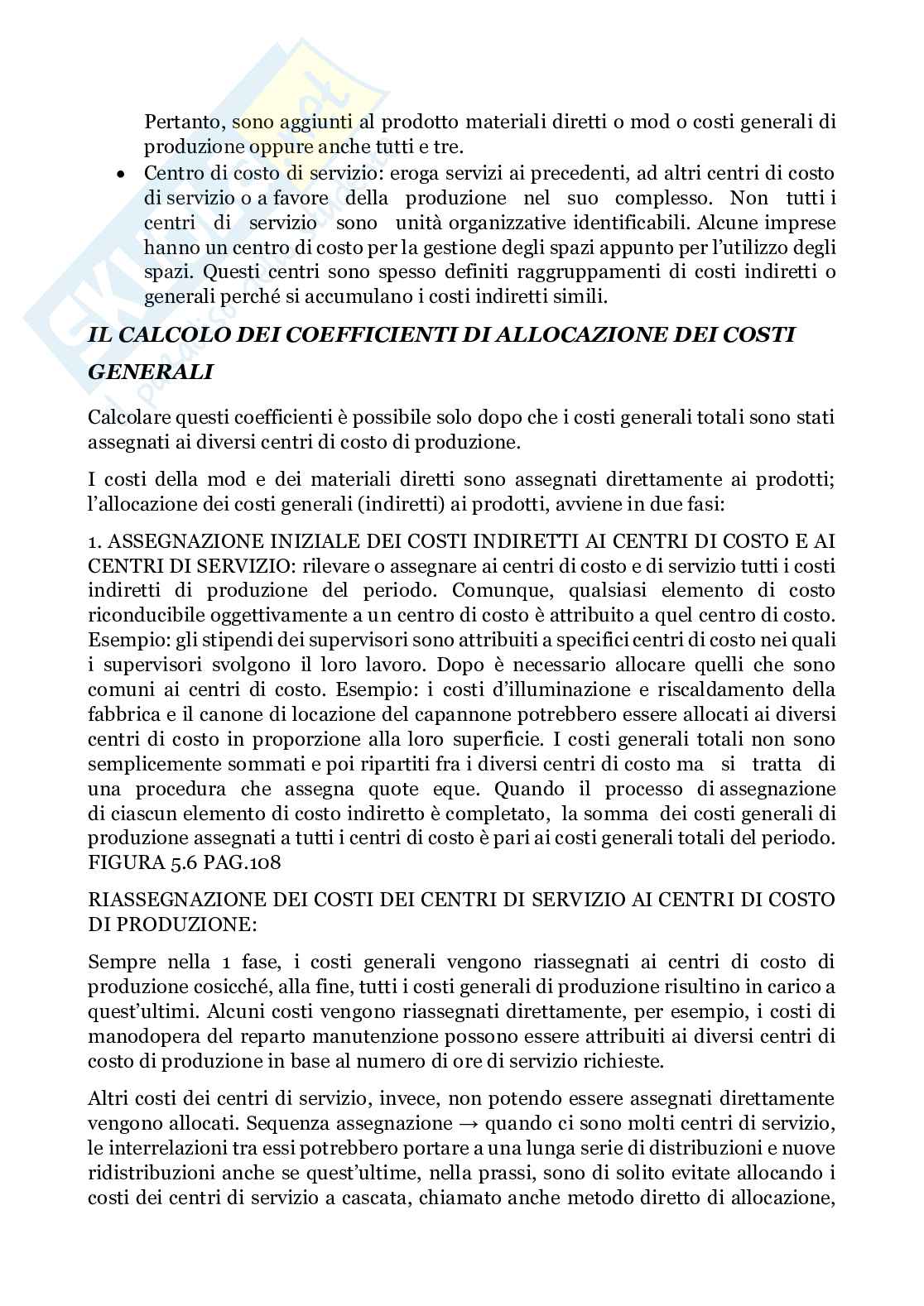 Appunti di Contabilità direzionale  Pag. 21