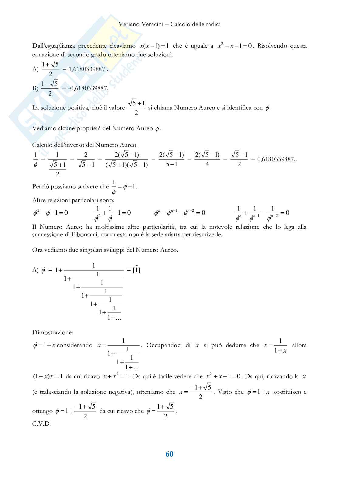 Grado di un'equazione Pag. 41