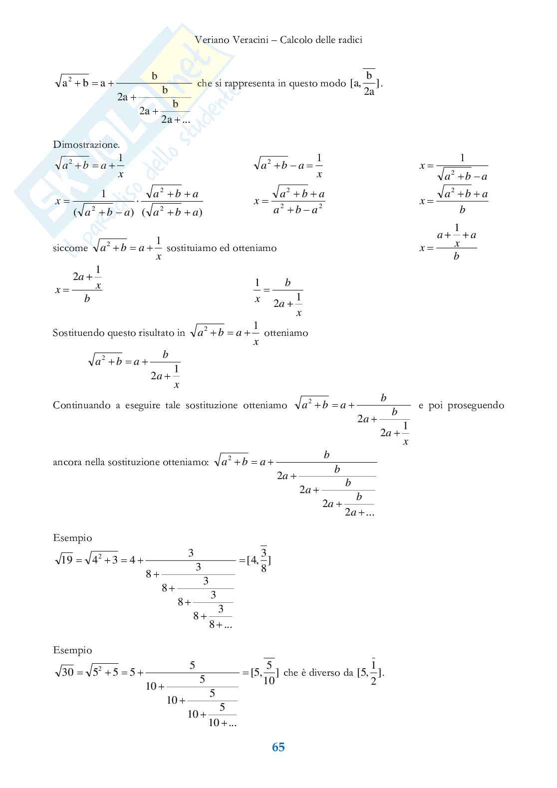 Grado di un'equazione Pag. 46