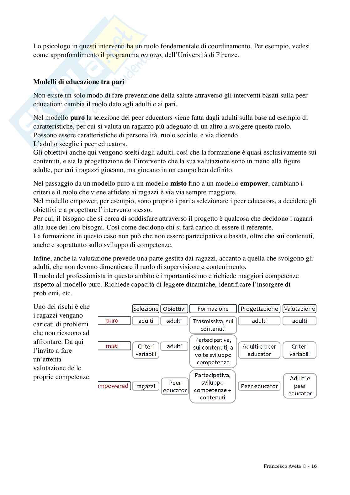 Modelli e strumenti di prevenzione del disagio in adolescenza - Pozzoli Pag. 16