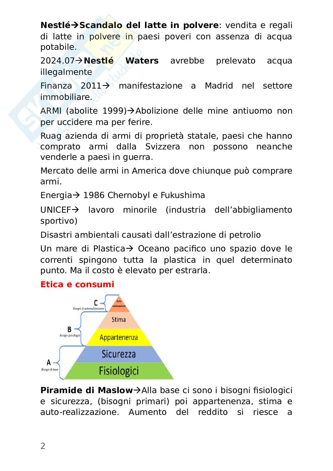 Pensiero economico nella storia delle idee e dei fatti Pag. 2
