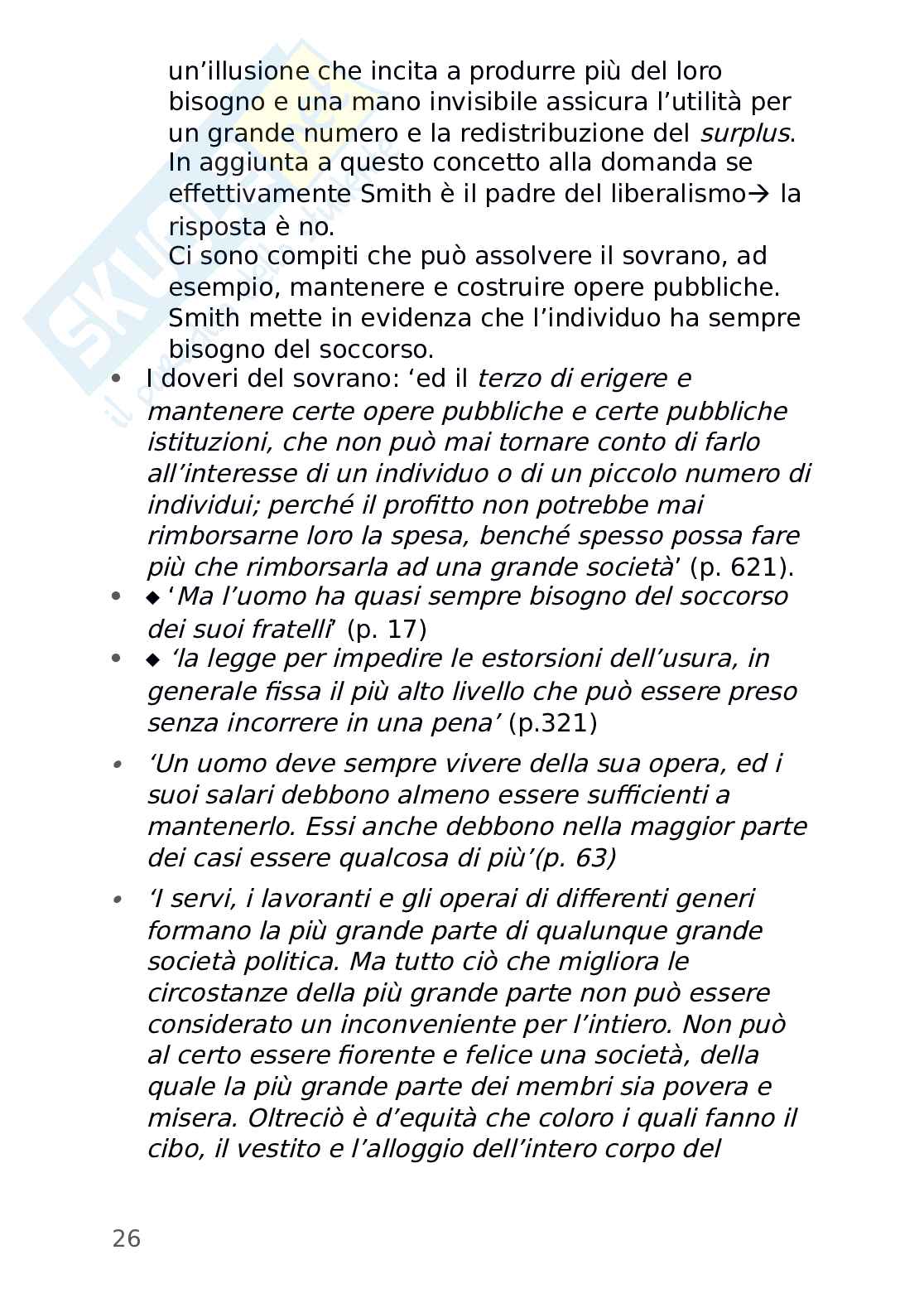 Pensiero economico nella storia delle idee e dei fatti Pag. 26