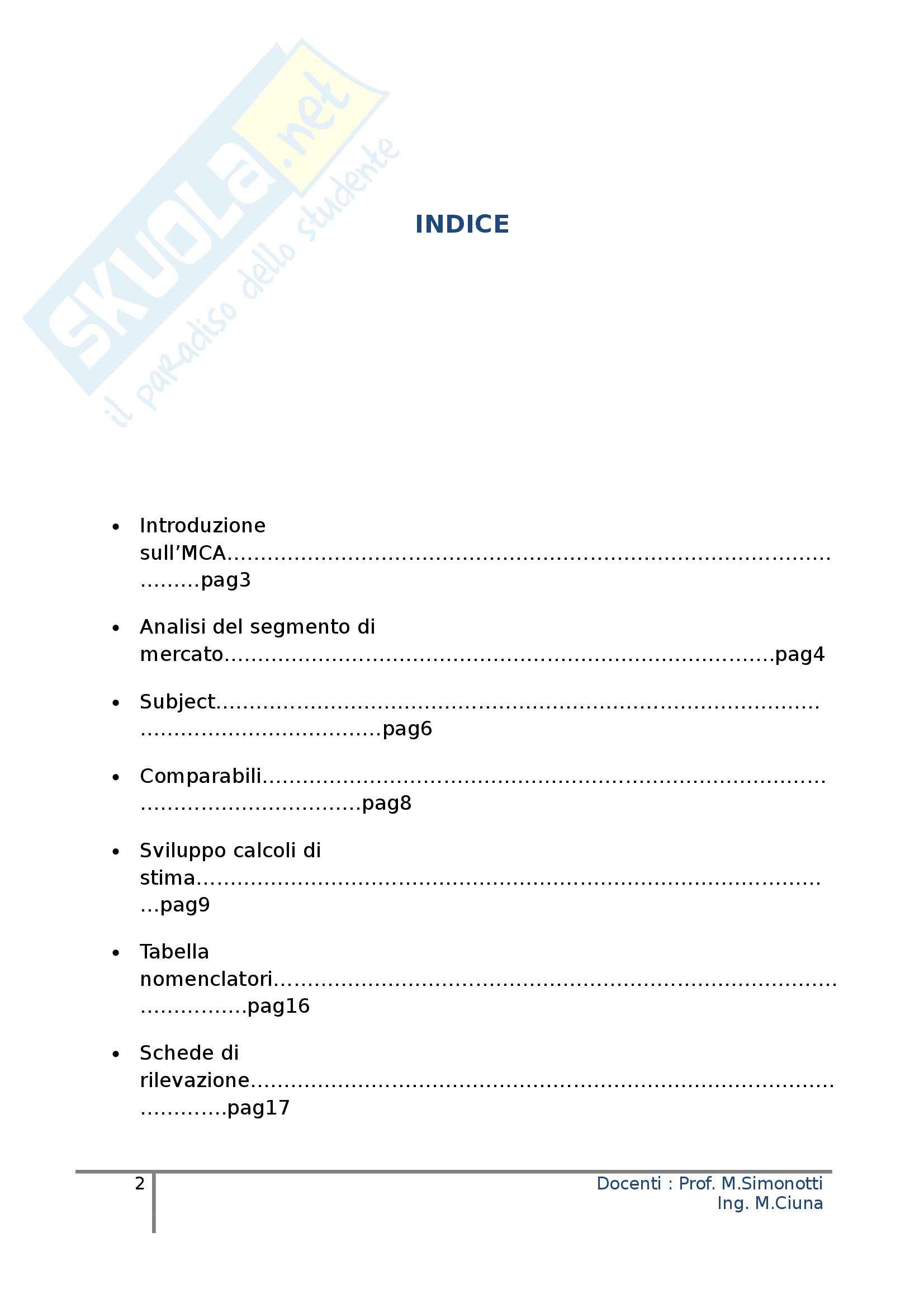 Economia ed estimo civile - Esercitazione Pag. 2