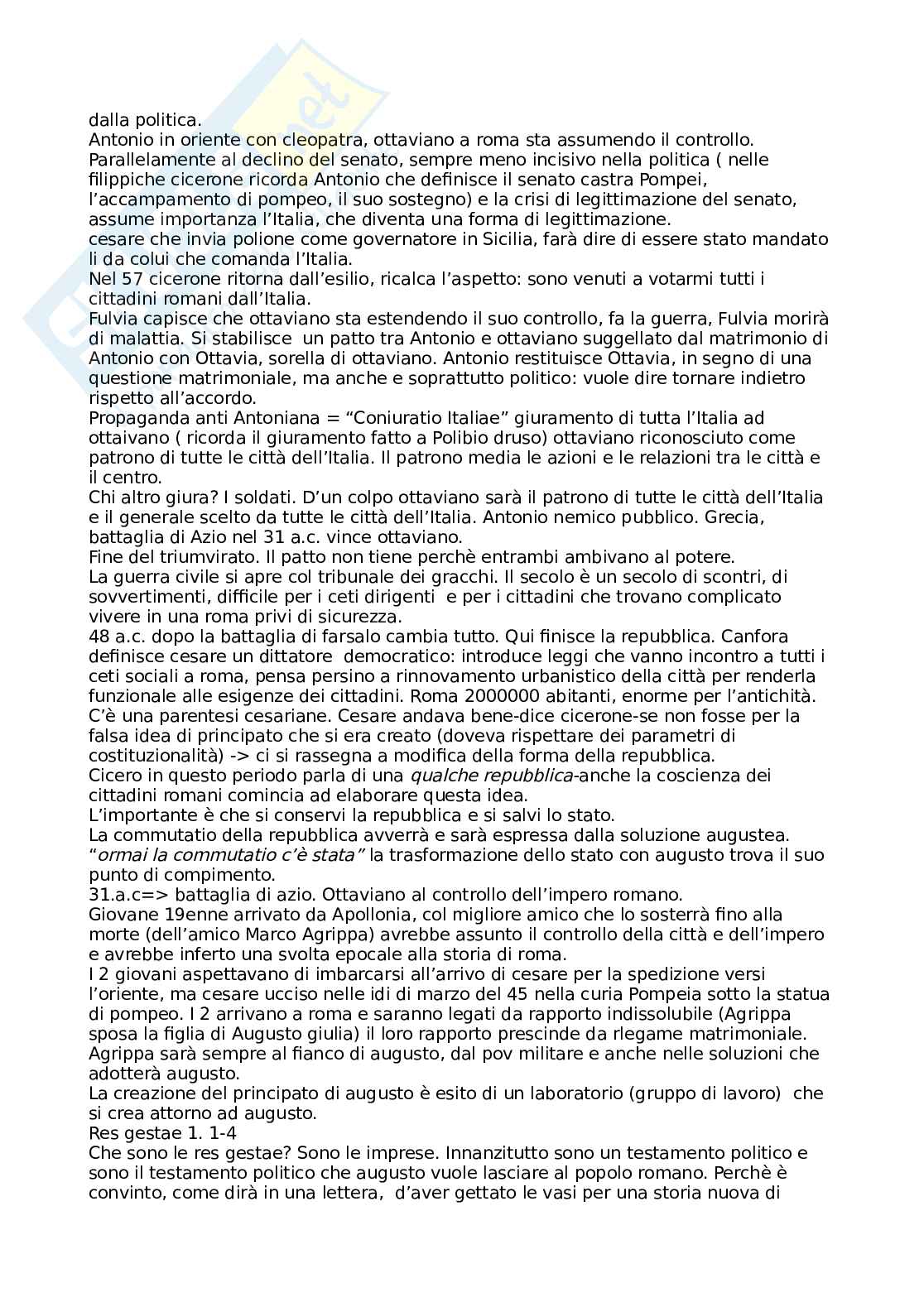 Appunti lezioni di Storia romana Pag. 16