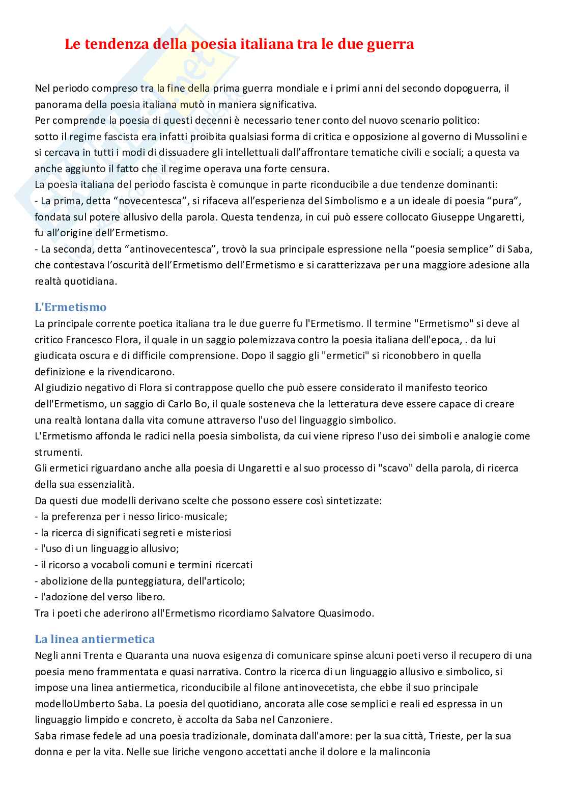 Appunti Letteratura italiana Pag. 16