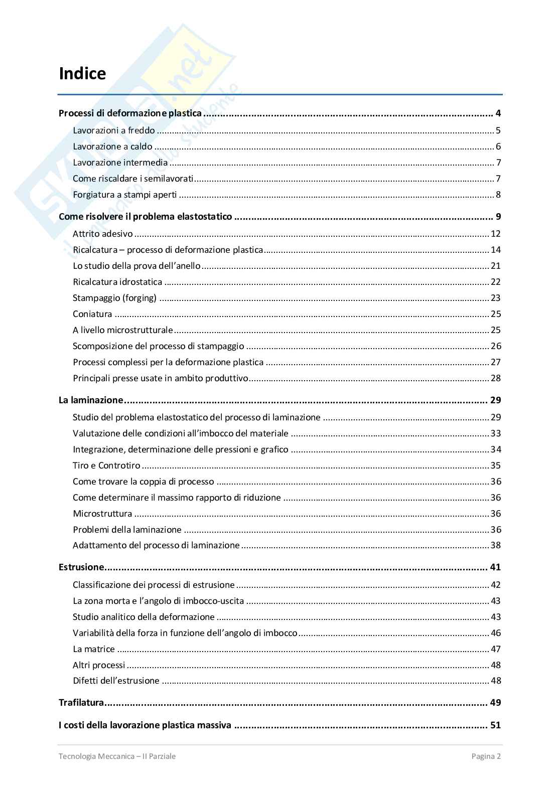 Secondo parziale Tecnologia meccanica Pag. 2