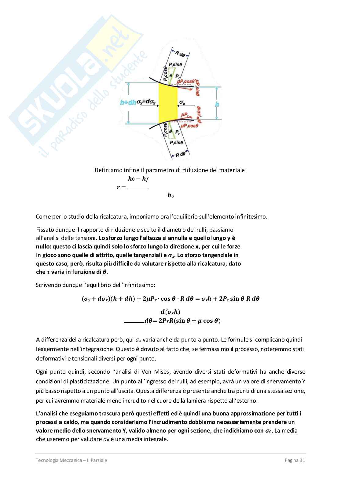 Secondo parziale Tecnologia meccanica Pag. 31