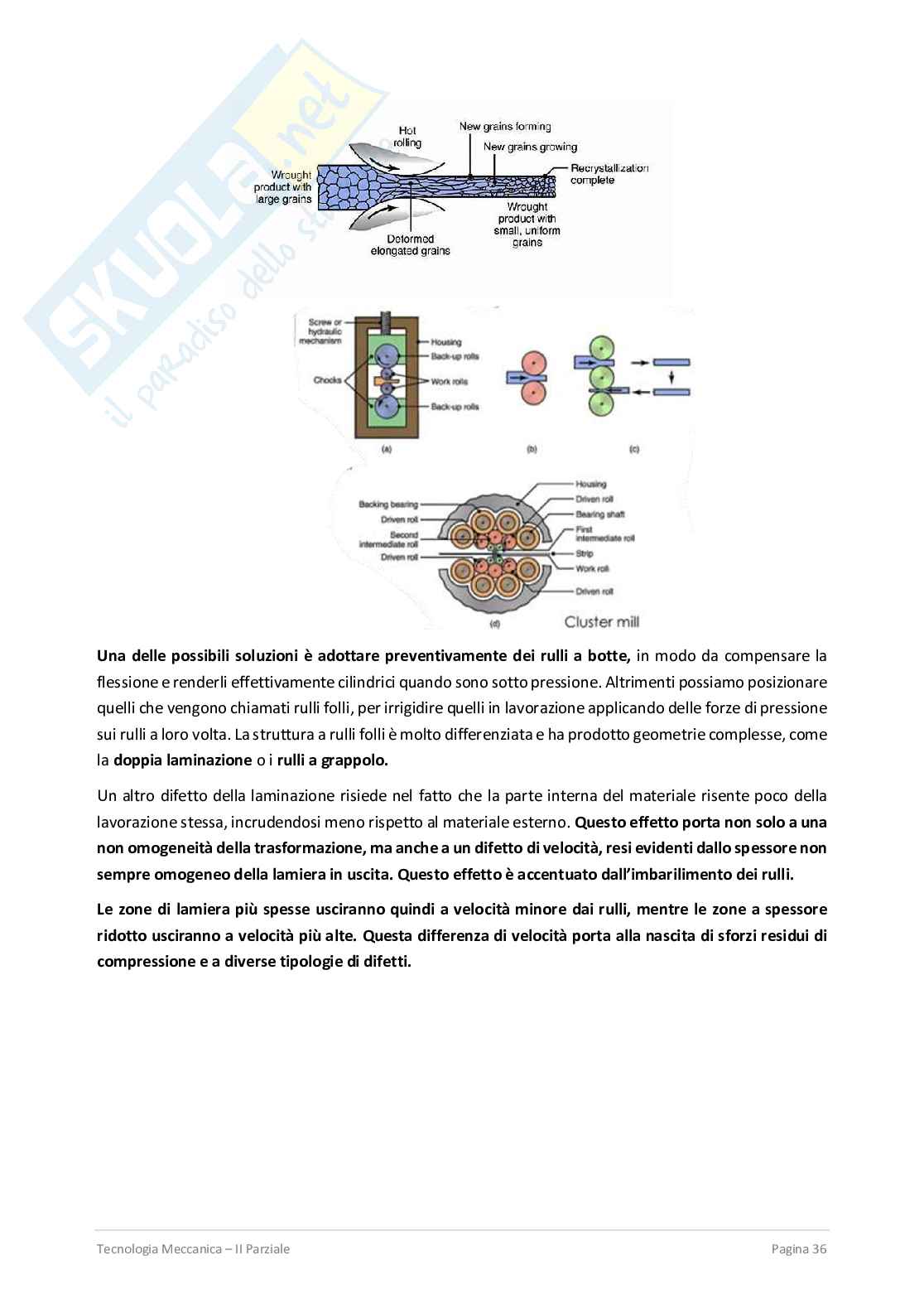 Secondo parziale Tecnologia meccanica Pag. 36