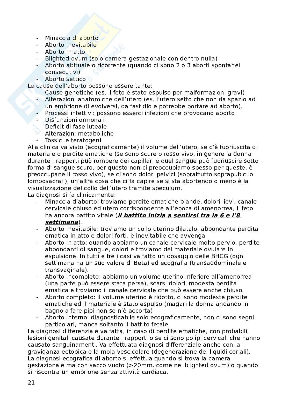 Infermieristica ginecologia  Pag. 21