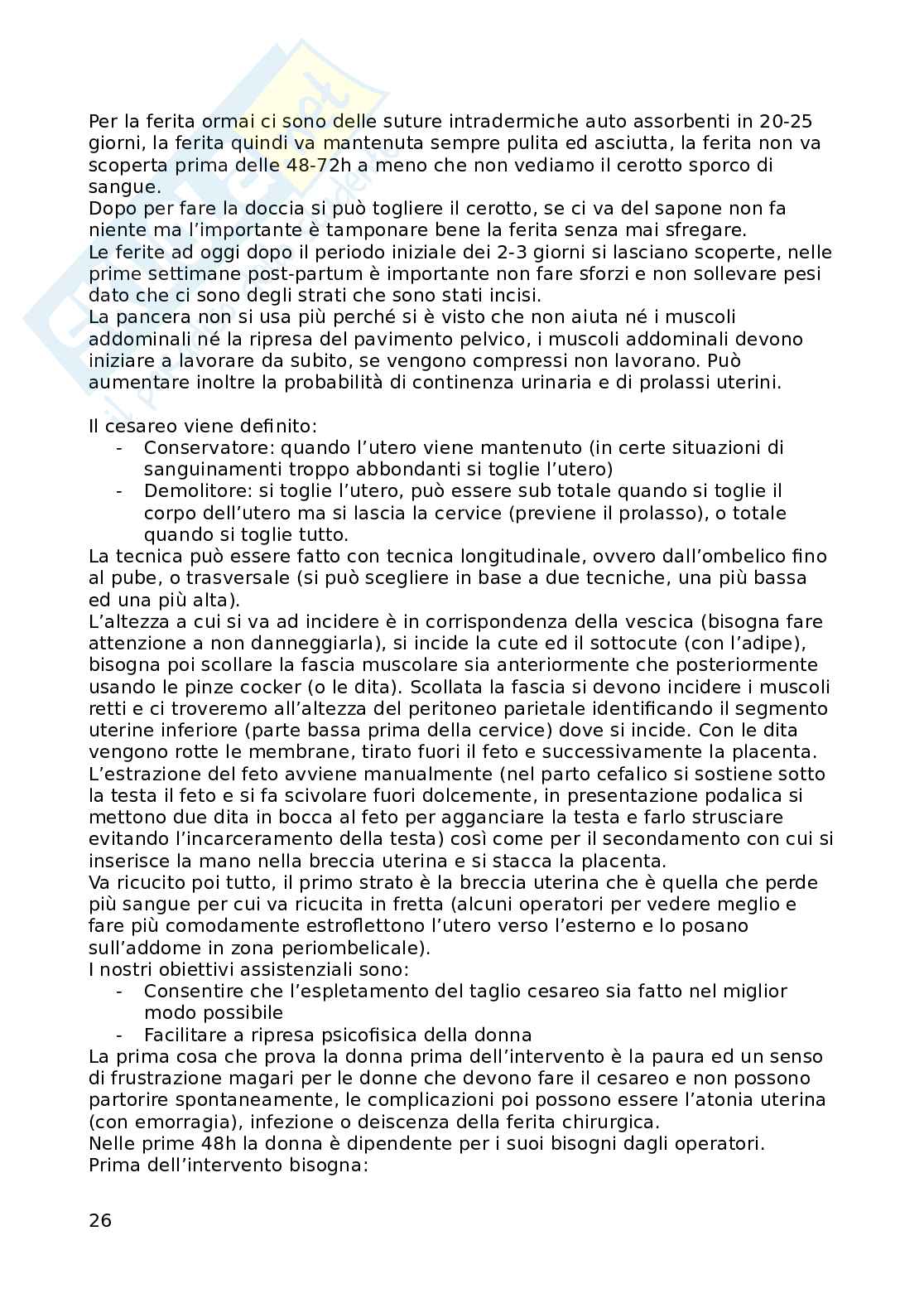 Infermieristica ginecologia  Pag. 26