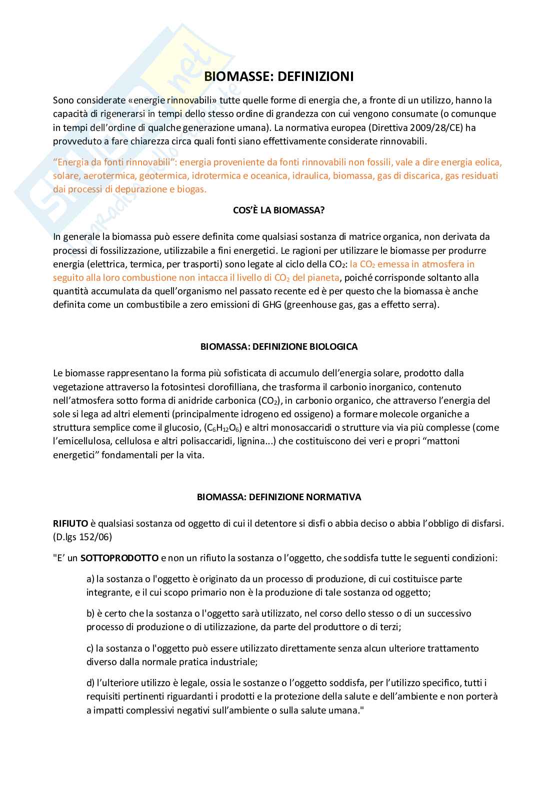 Teoria completa esame Impianti di energia solare e da energia di biomasse Pag. 36
