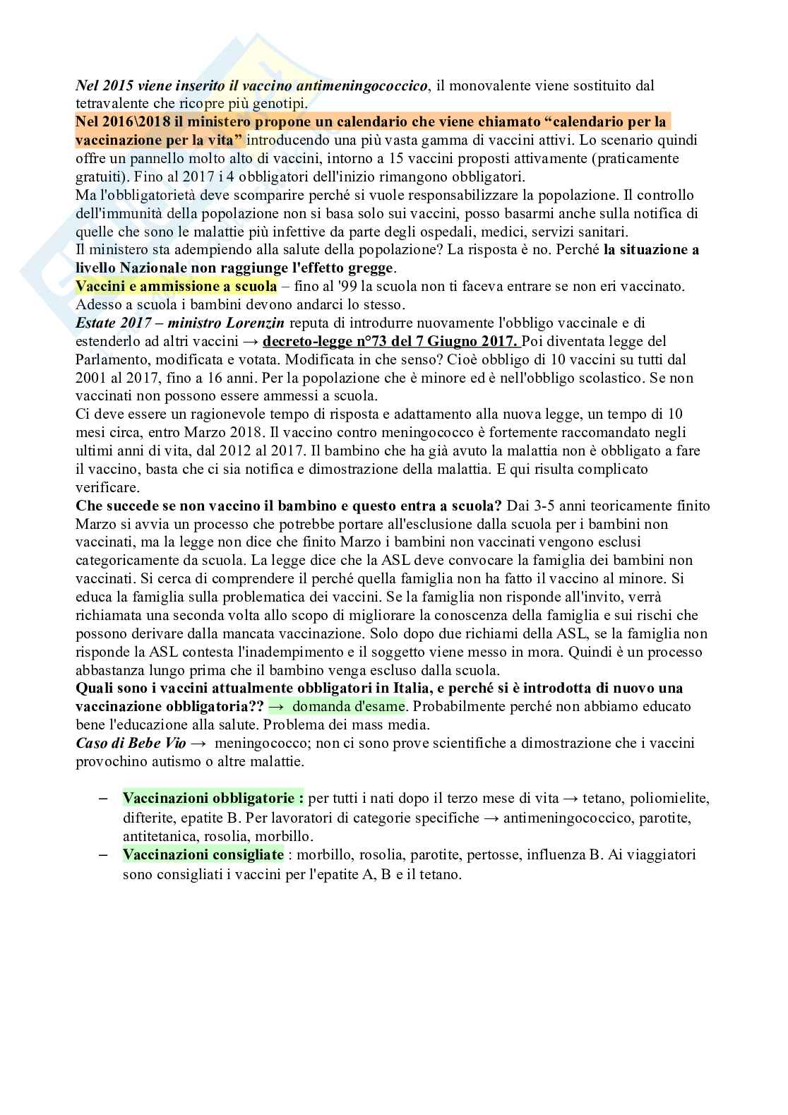 Igiene e sanità pubblica Pag. 21