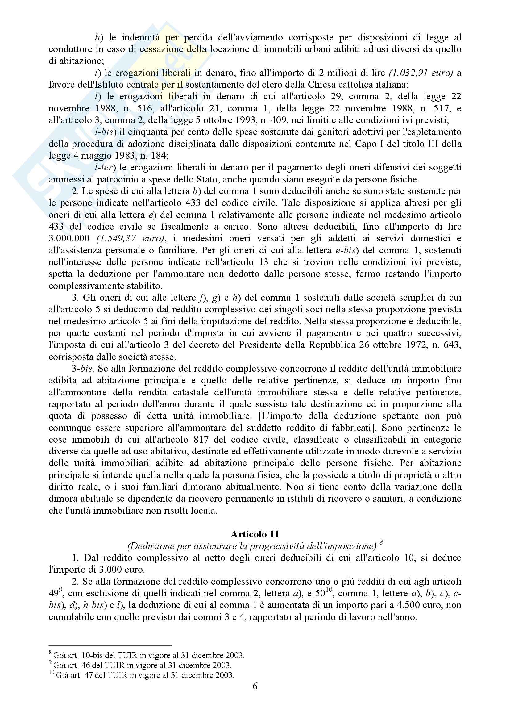 Testo unico imposte sui redditi Pag. 6
