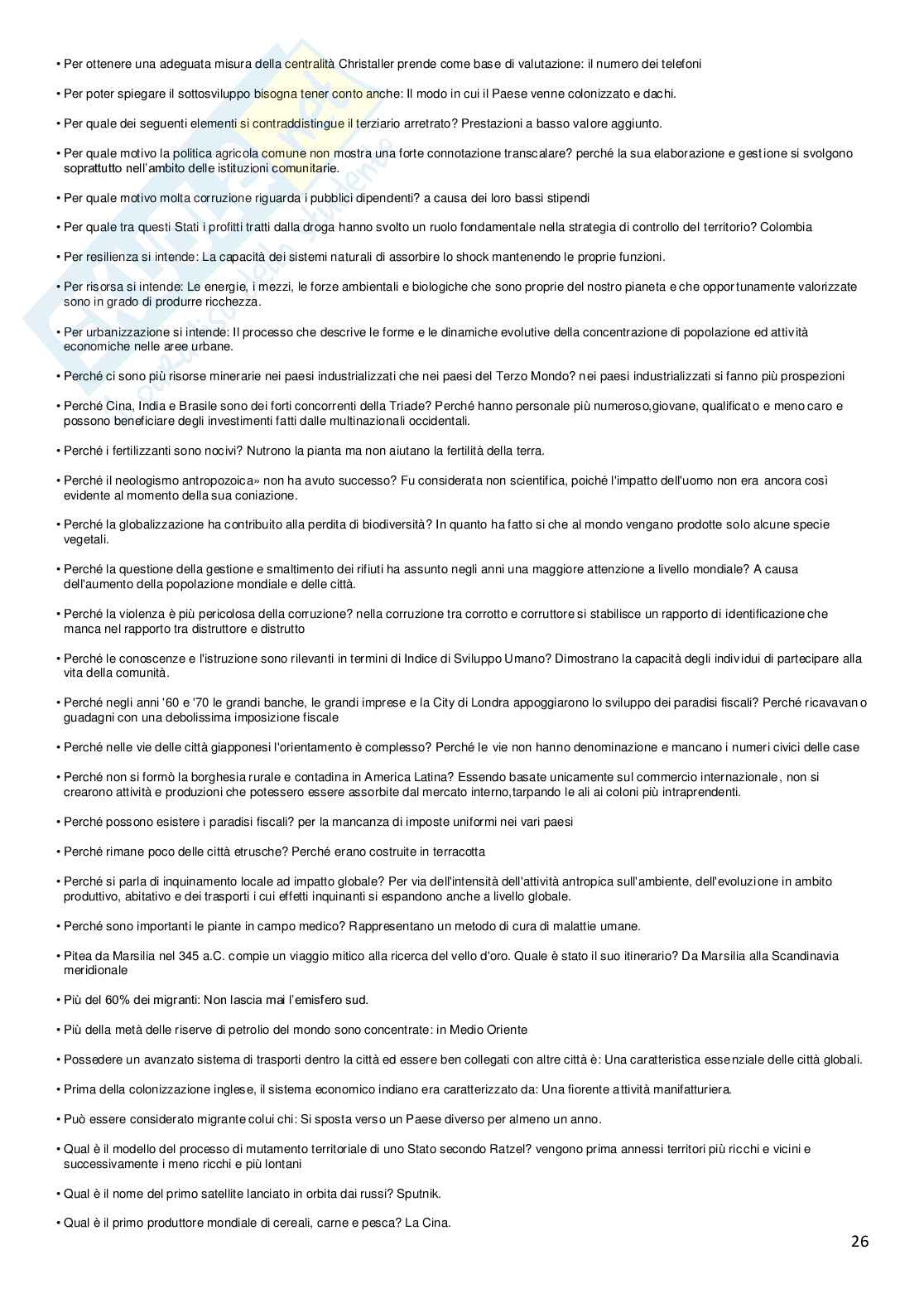 Test domande geografia economico-politica 2023 Pag. 26