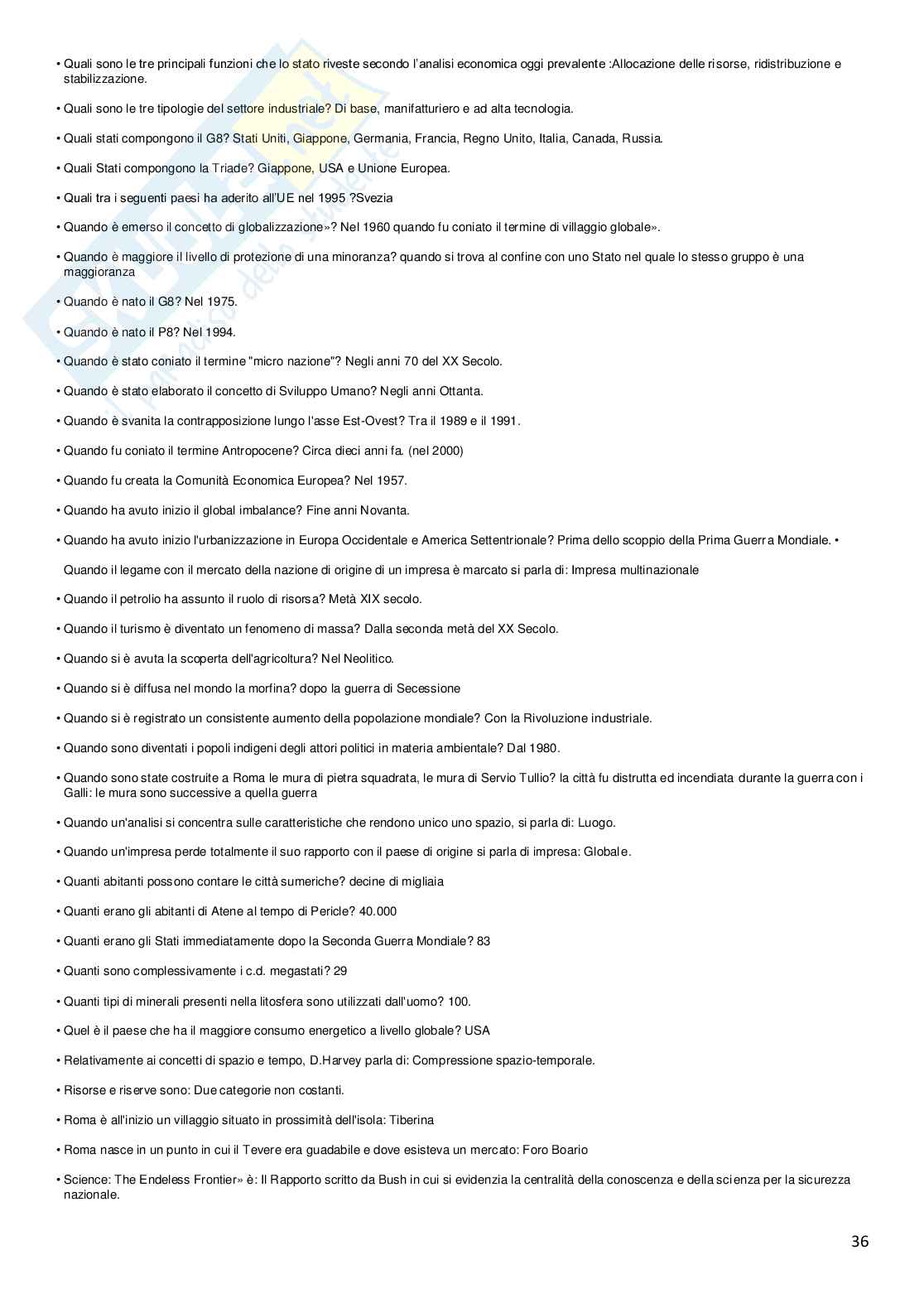 Test domande geografia economico-politica 2023 Pag. 36