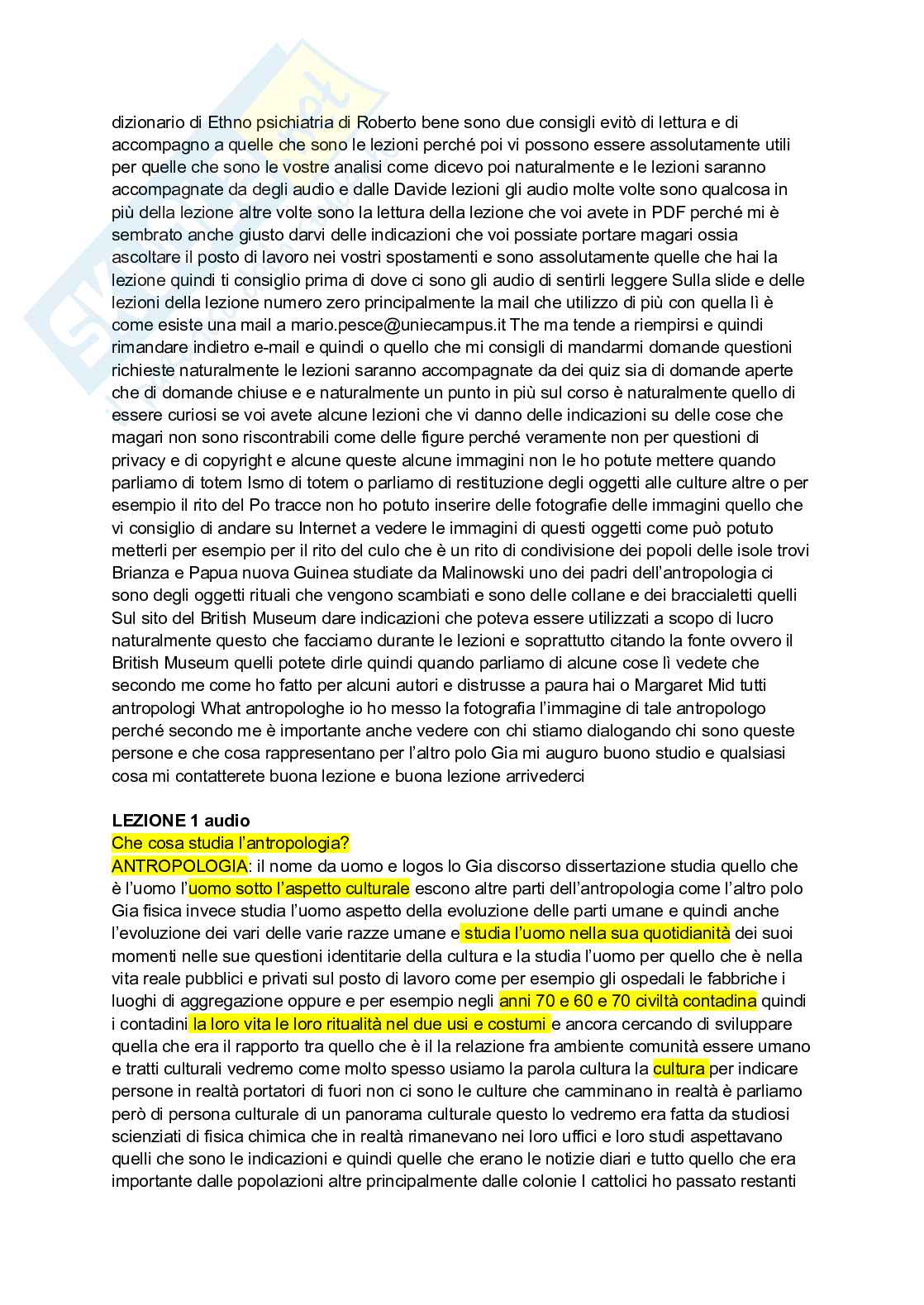 Appunti Discipline demoetnoantropologiche Pag. 2