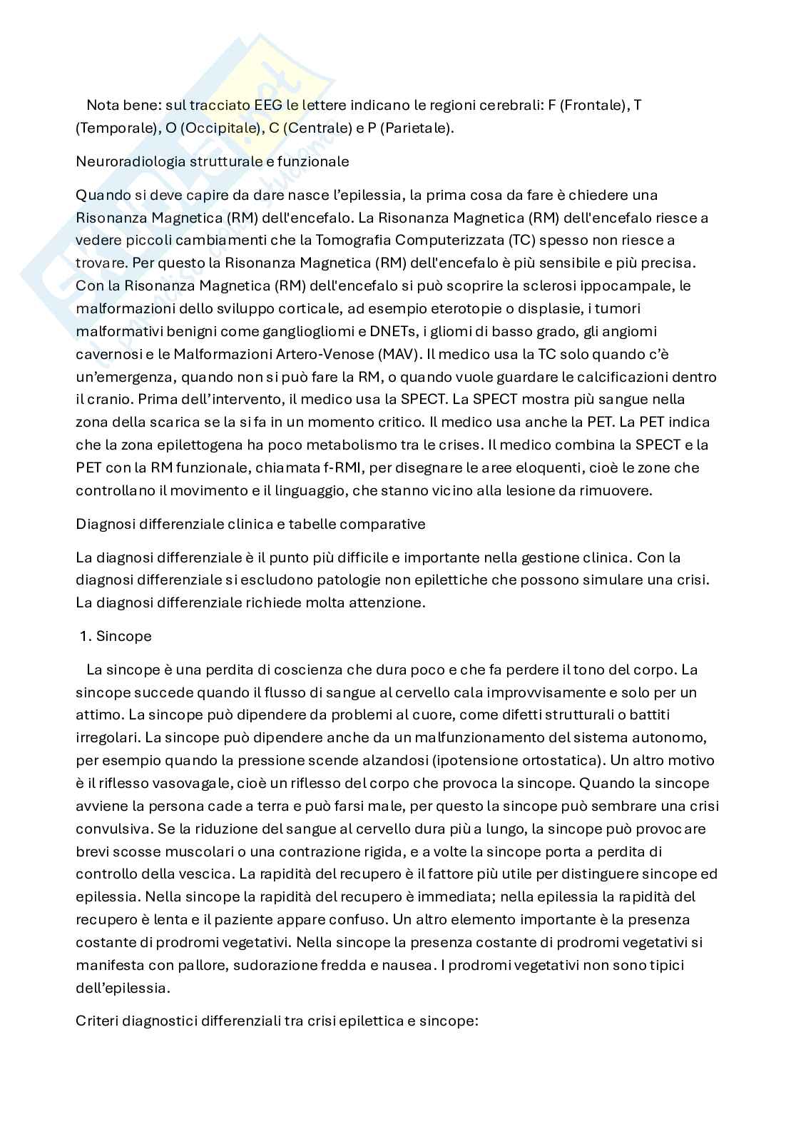 Diagnosi e trattamento epilessie Pag. 2