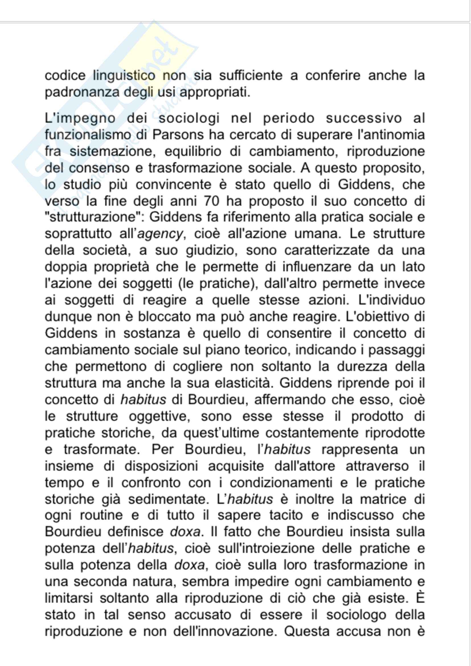 Riassunto esame sociologia dei processi comunicativi, prof.ssa Scardigno, libro consigliato Il gioco della cultura attori processi prospettive, Simonetta Piccone, Stella Luca Salmieri Pag. 6