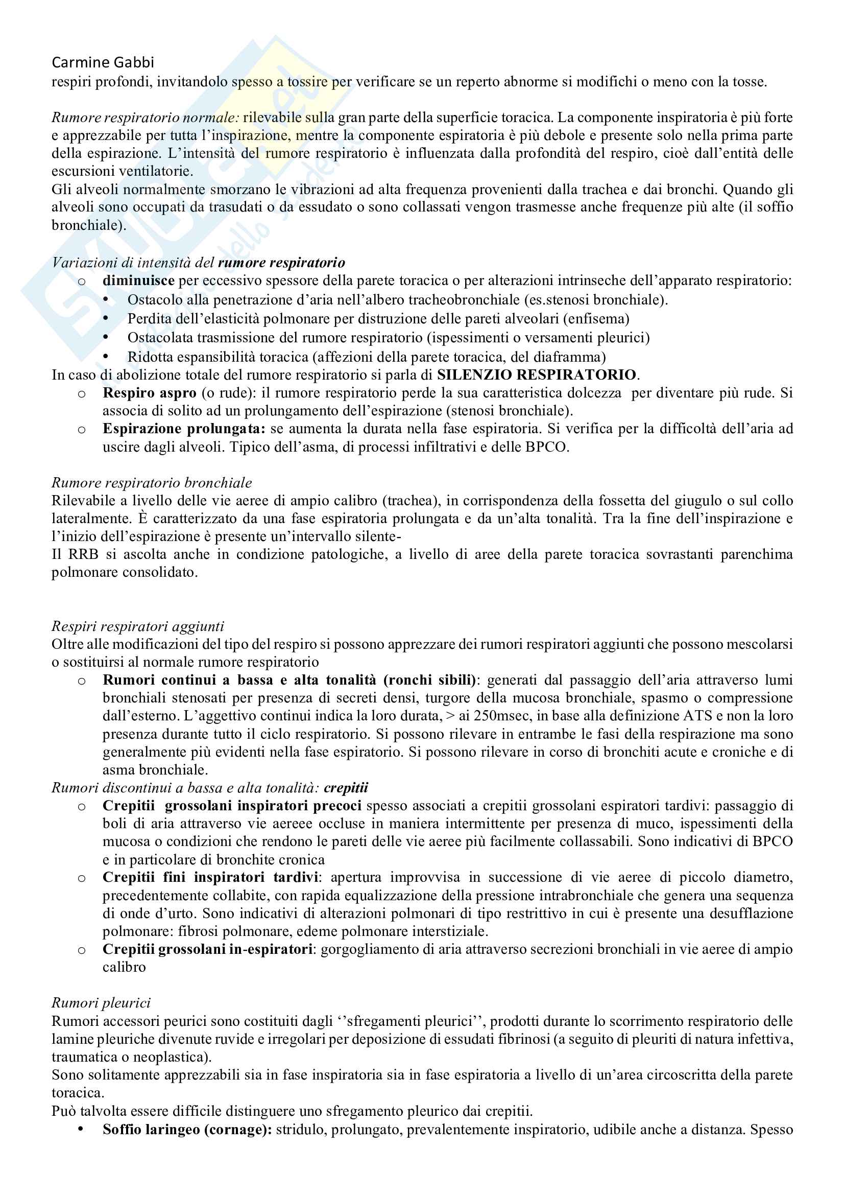Basi di Medicina Interna Pag. 16