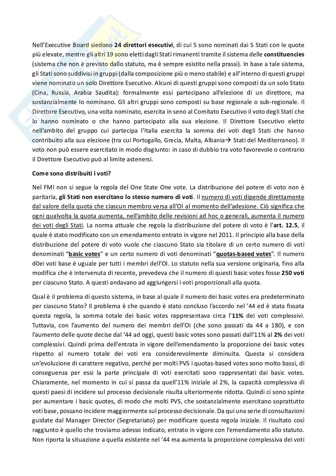 Diritto internazionale dell'Economia e dell'ambiente Pag. 11