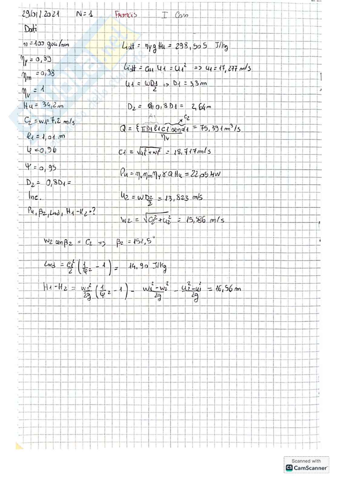 Raccolta esercizi Sistemi energetici e macchine a fluido I - Seconda parte Pag. 36