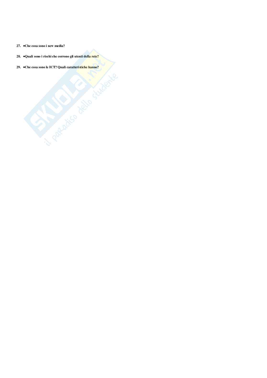 Paniere Sociologia della comunicazione e dell'informazione - Risposte multiple - aggiornato (2026) Pag. 56