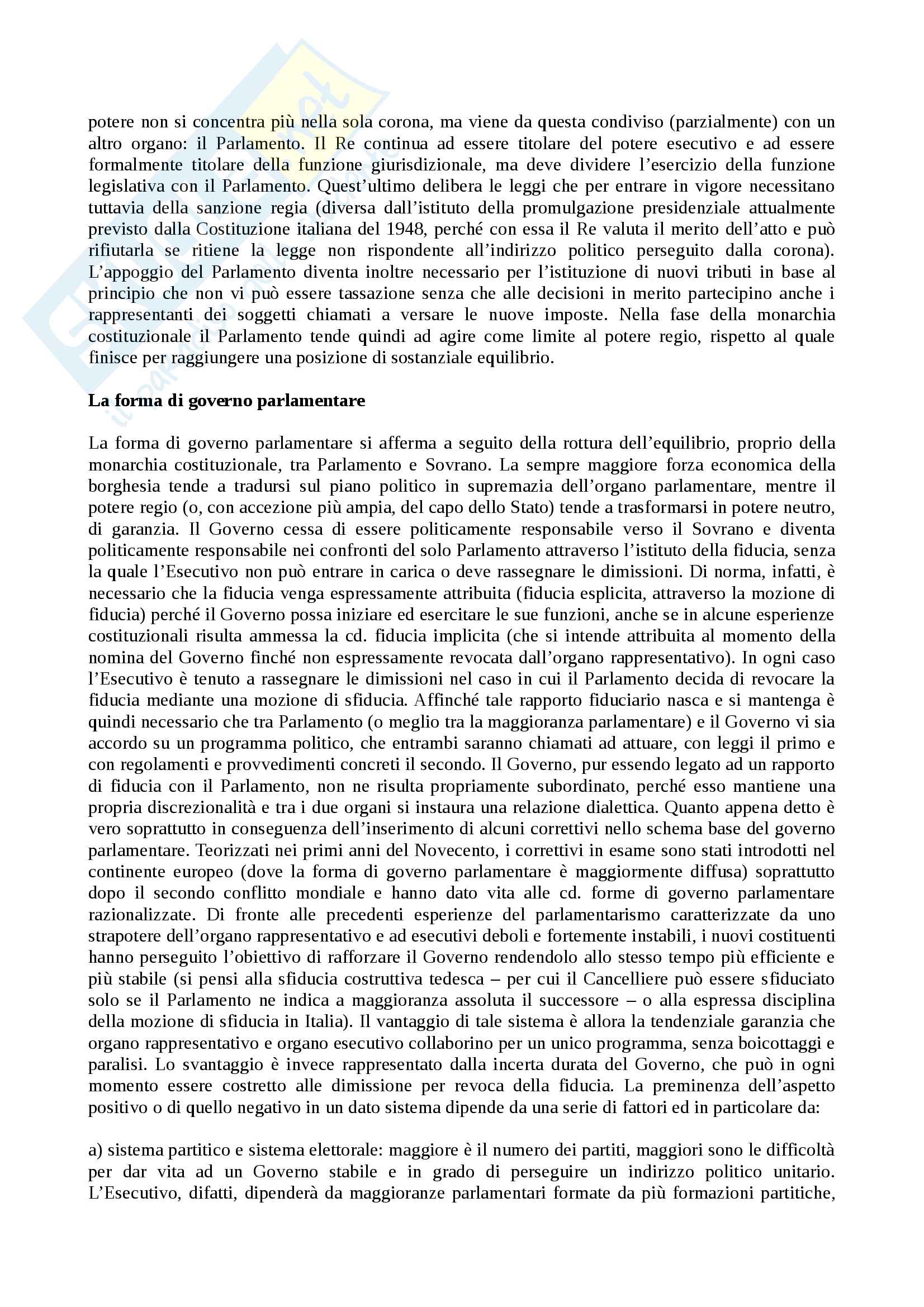 Forme di Stato e Forme di Governo - Tesina Pag. 11