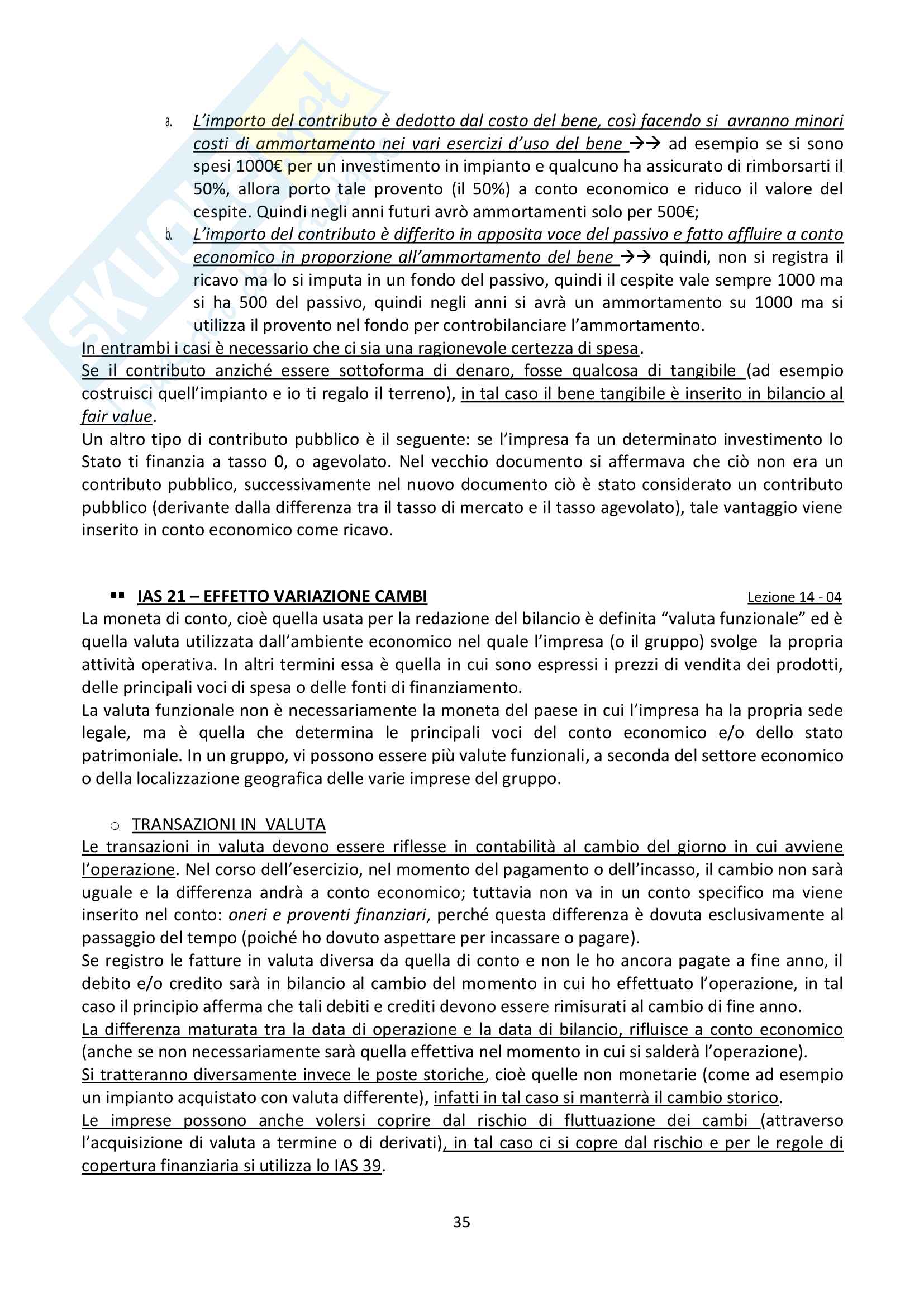 International Accounting + tema esami anni precedenti Pag. 56