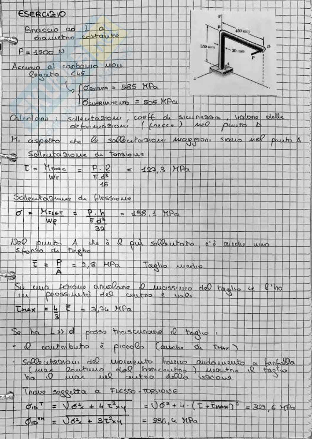Esercizi Costruzioni di macchine Pag. 1