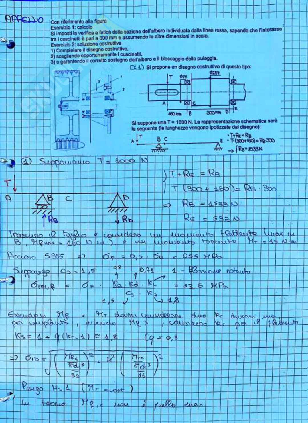 Esercizi Costruzioni di macchine Pag. 101