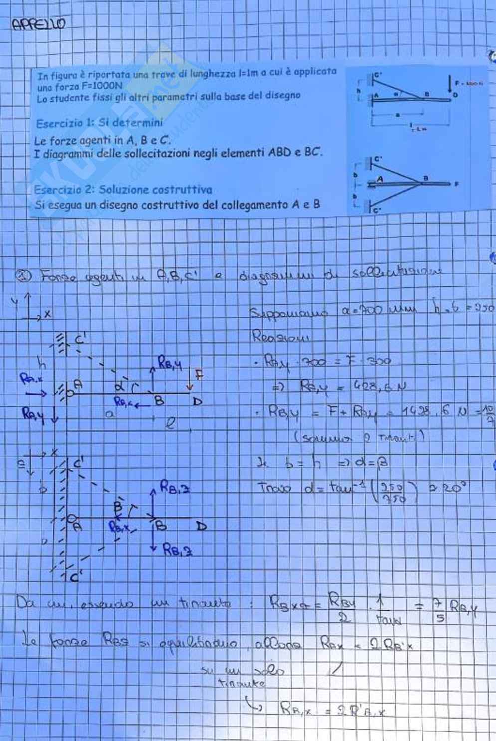 Esercizi Costruzioni di macchine Pag. 106