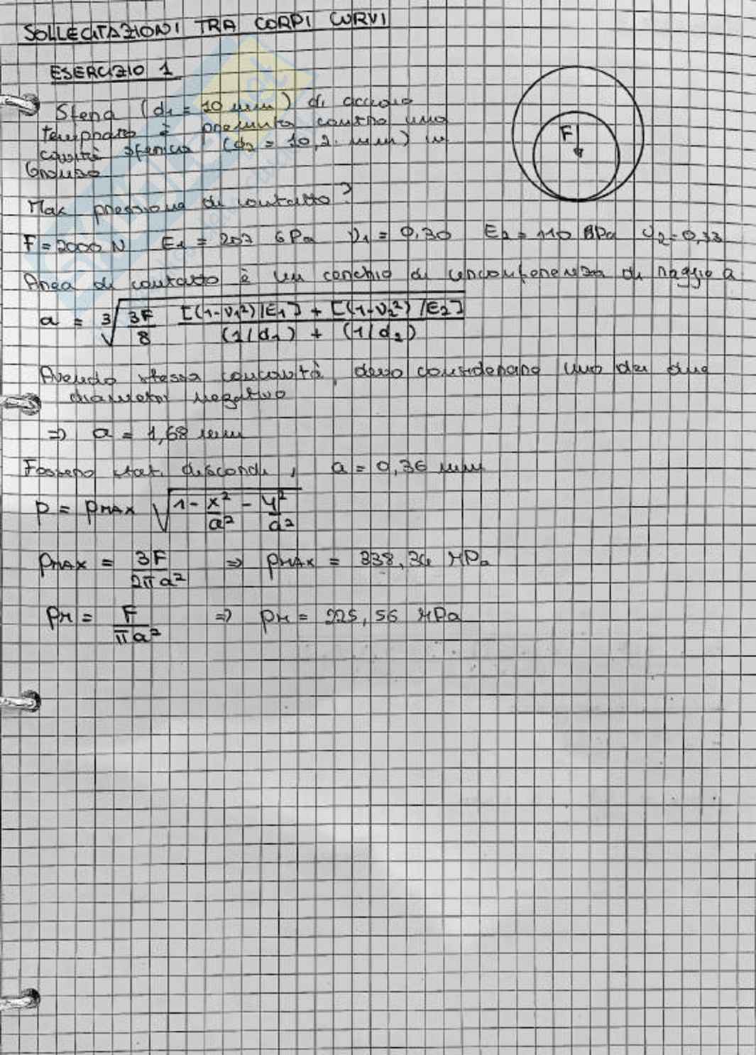 Esercizi Costruzioni di macchine Pag. 11