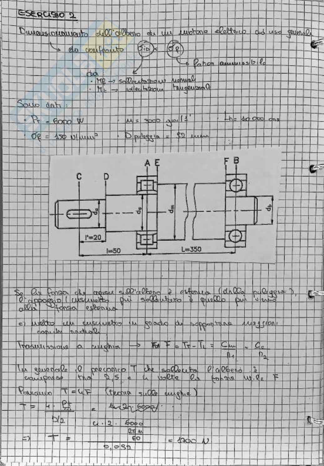 Esercizi Costruzioni di macchine Pag. 56