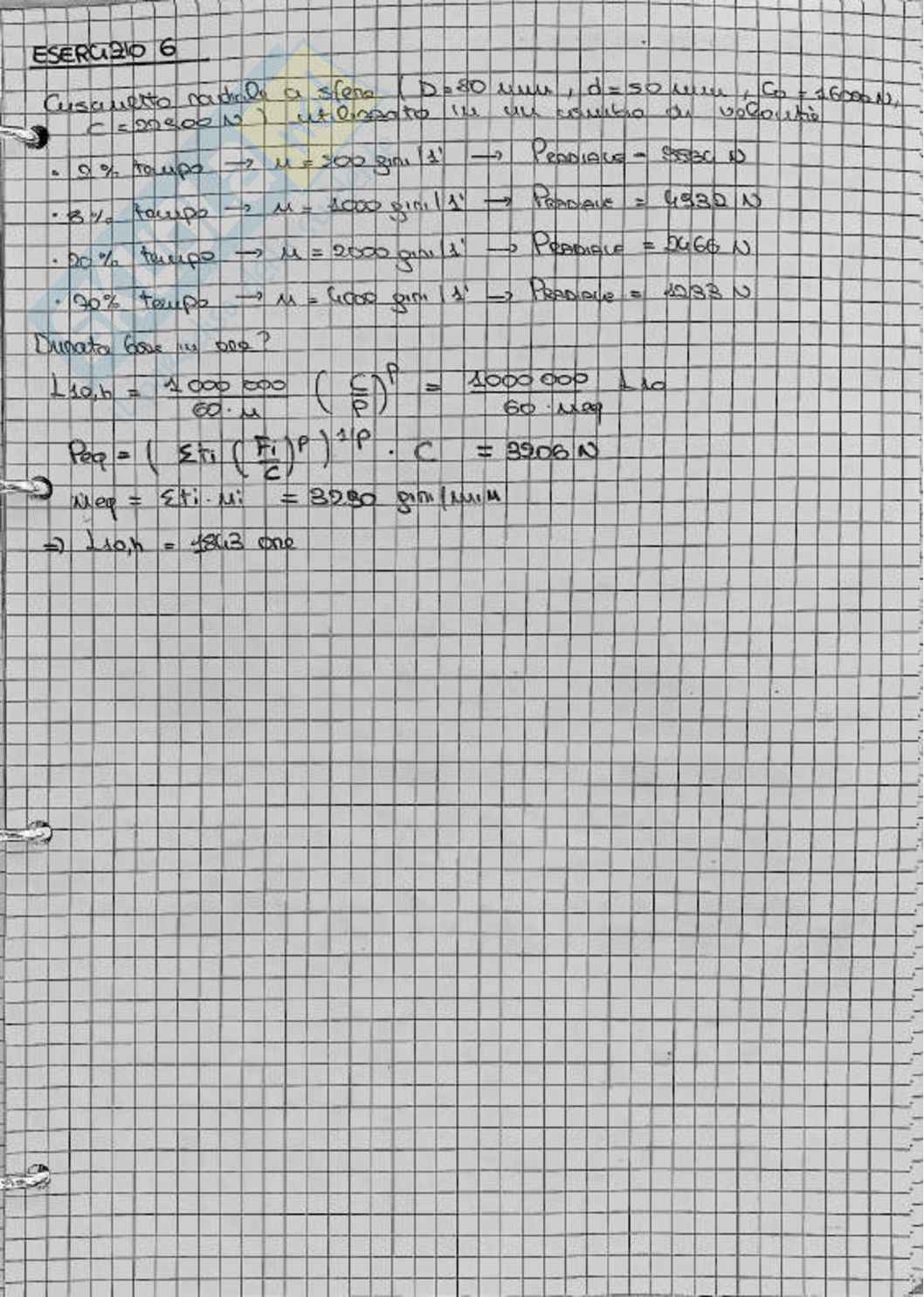 Esercizi Costruzioni di macchine Pag. 61