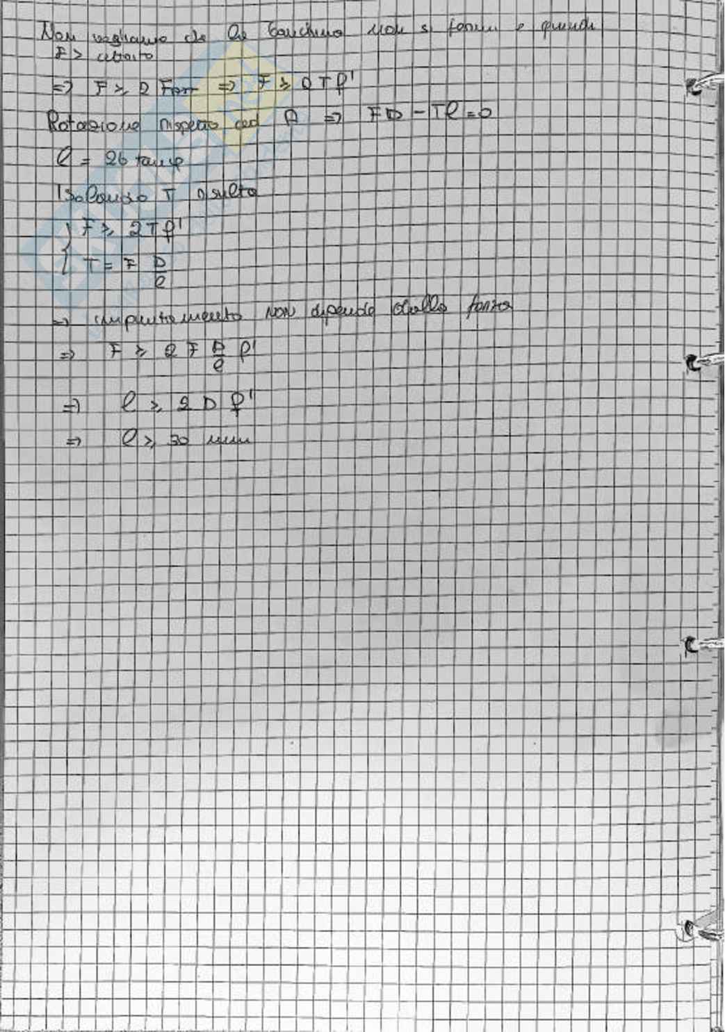 Esercizi Costruzioni di macchine Pag. 66