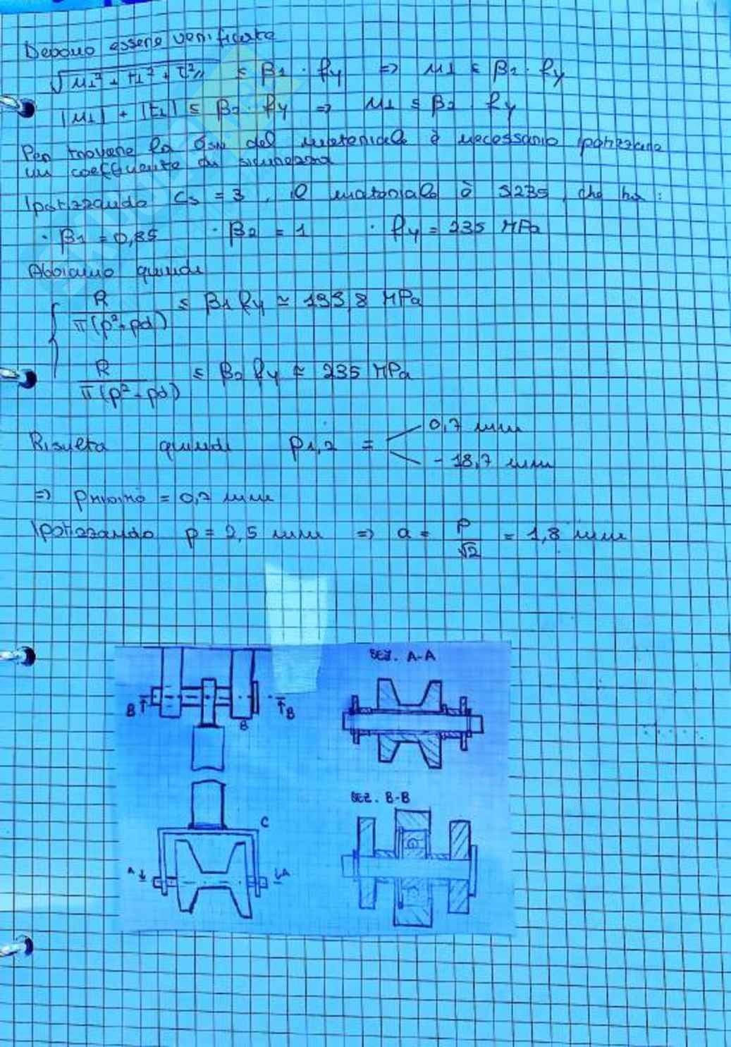 Esercizi Costruzioni di macchine Pag. 71